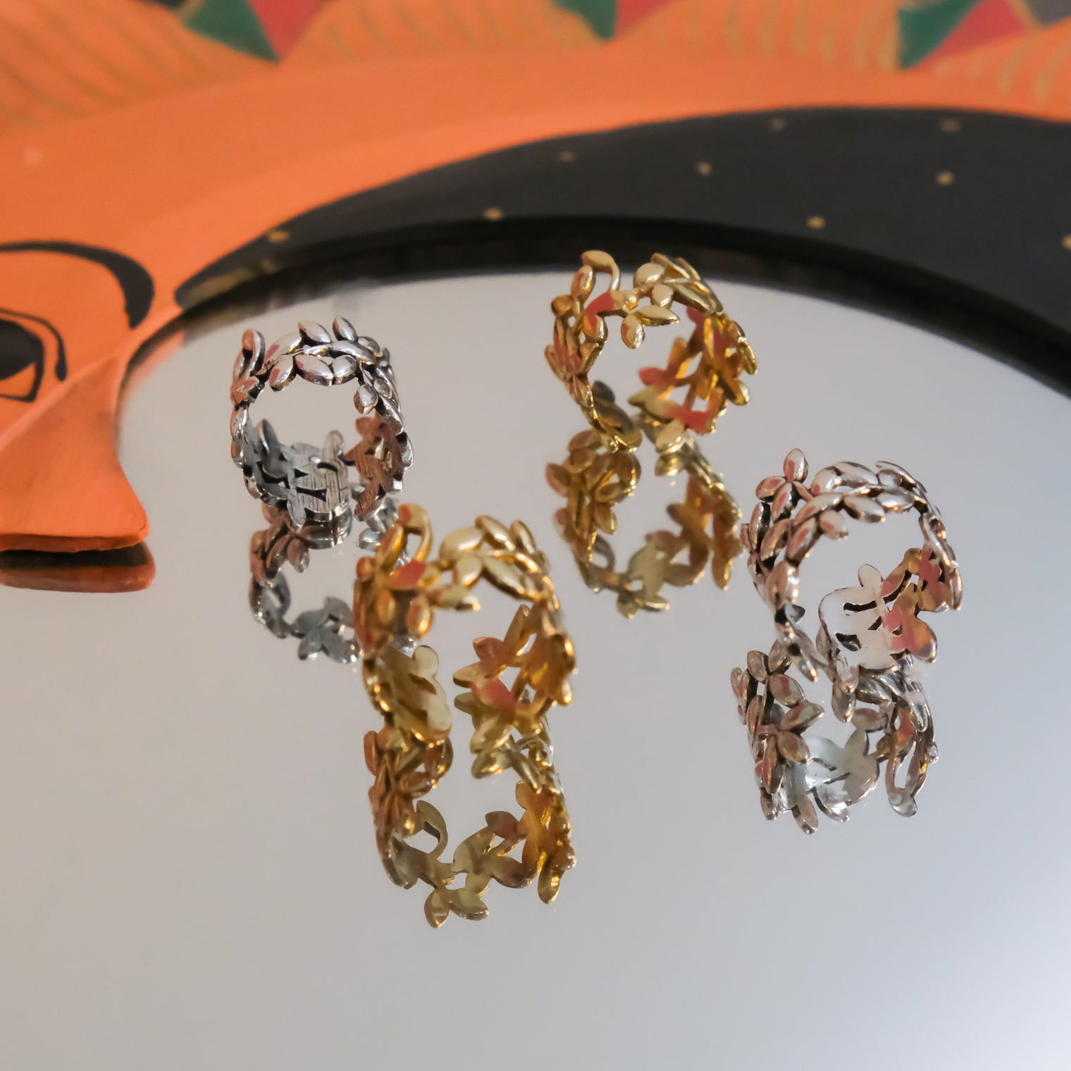 Boho Whimsy Adjustable Leaf Ring