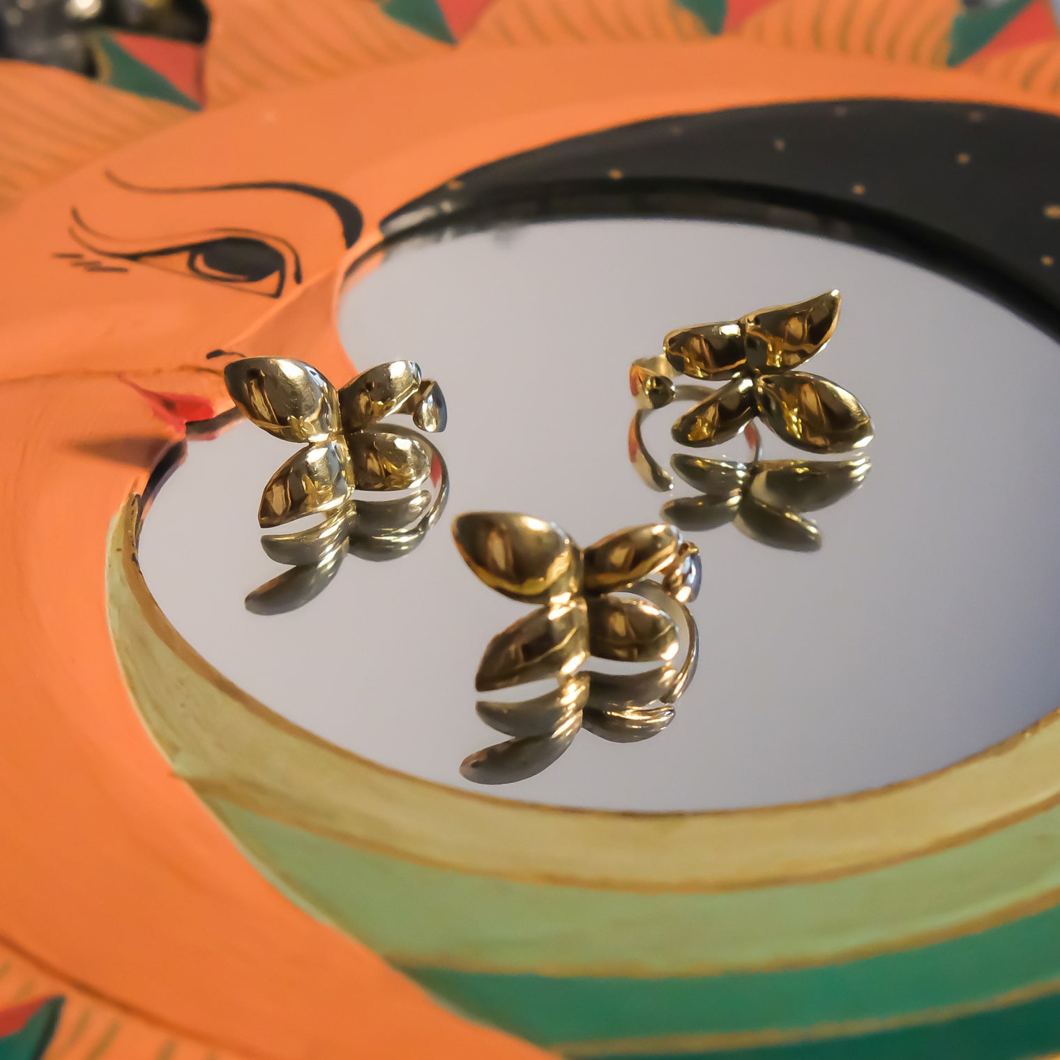 Golden Bloom Statement Ring