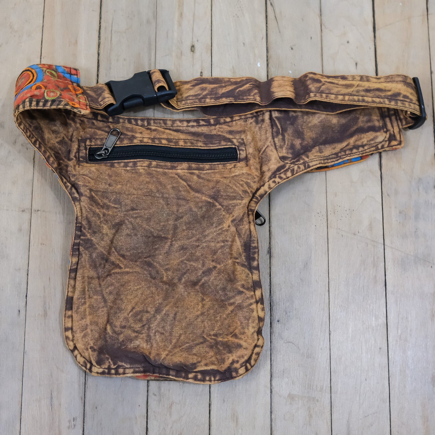 Hand Embroidered Cotton Fanny Pack