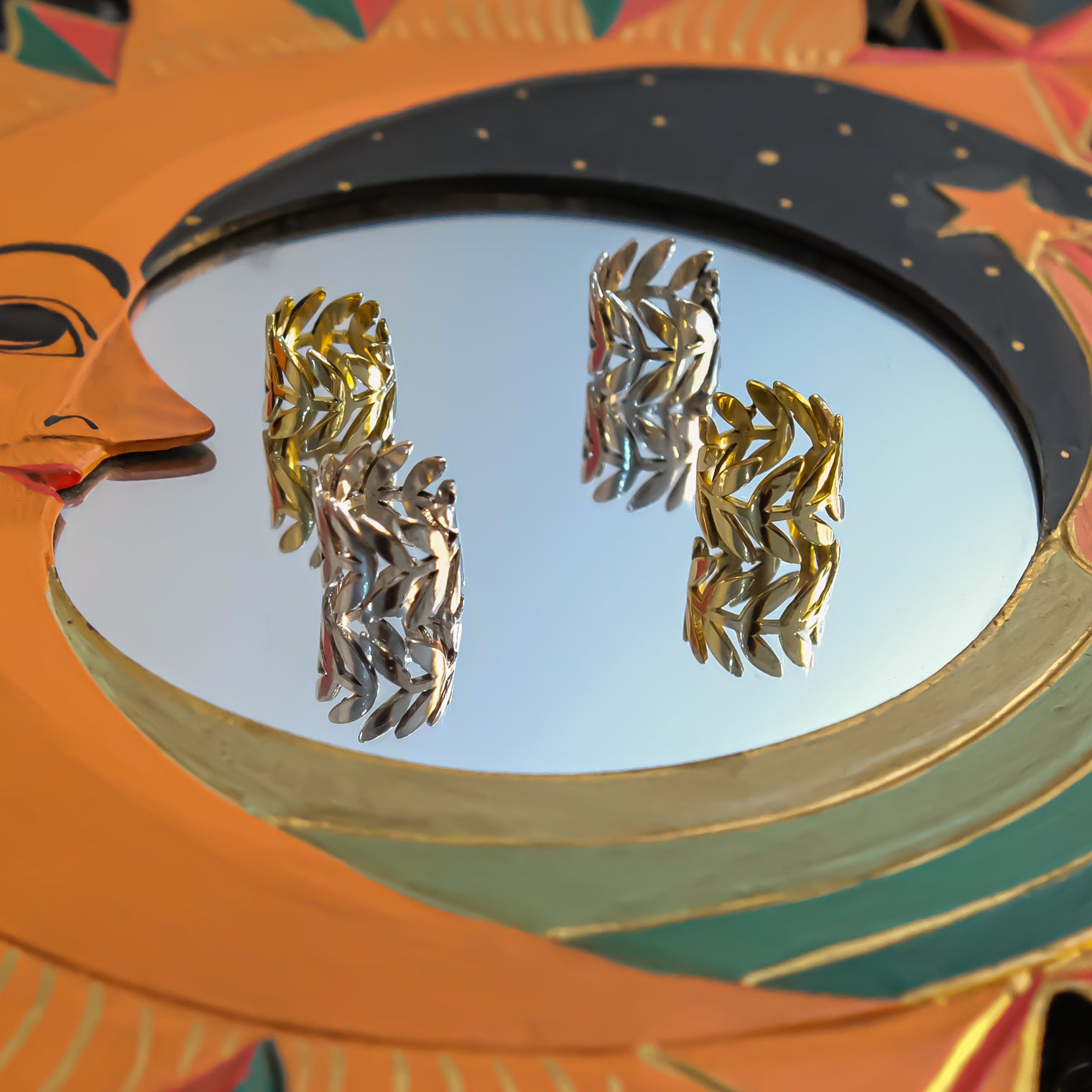 Adjustable Leaf Vine Statement Ring