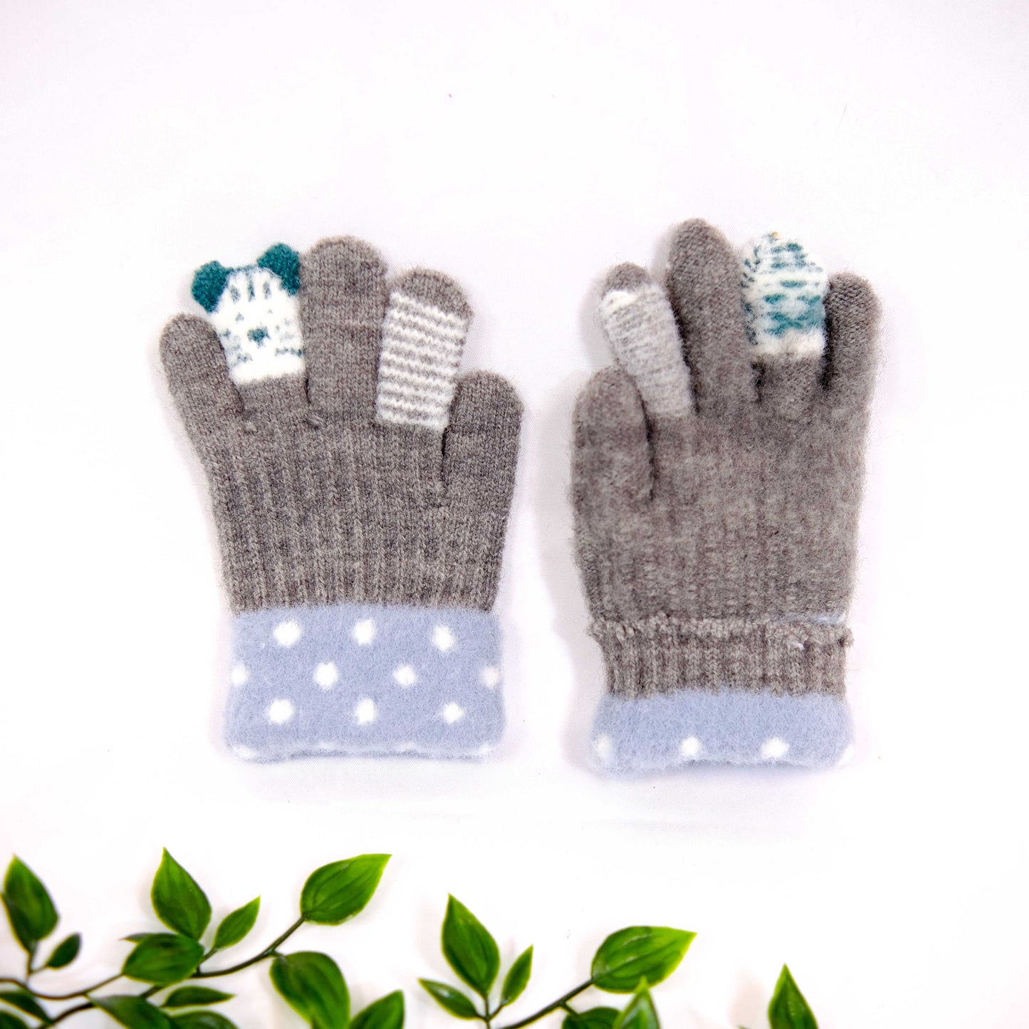 Cat Design Cute Kids Gloves