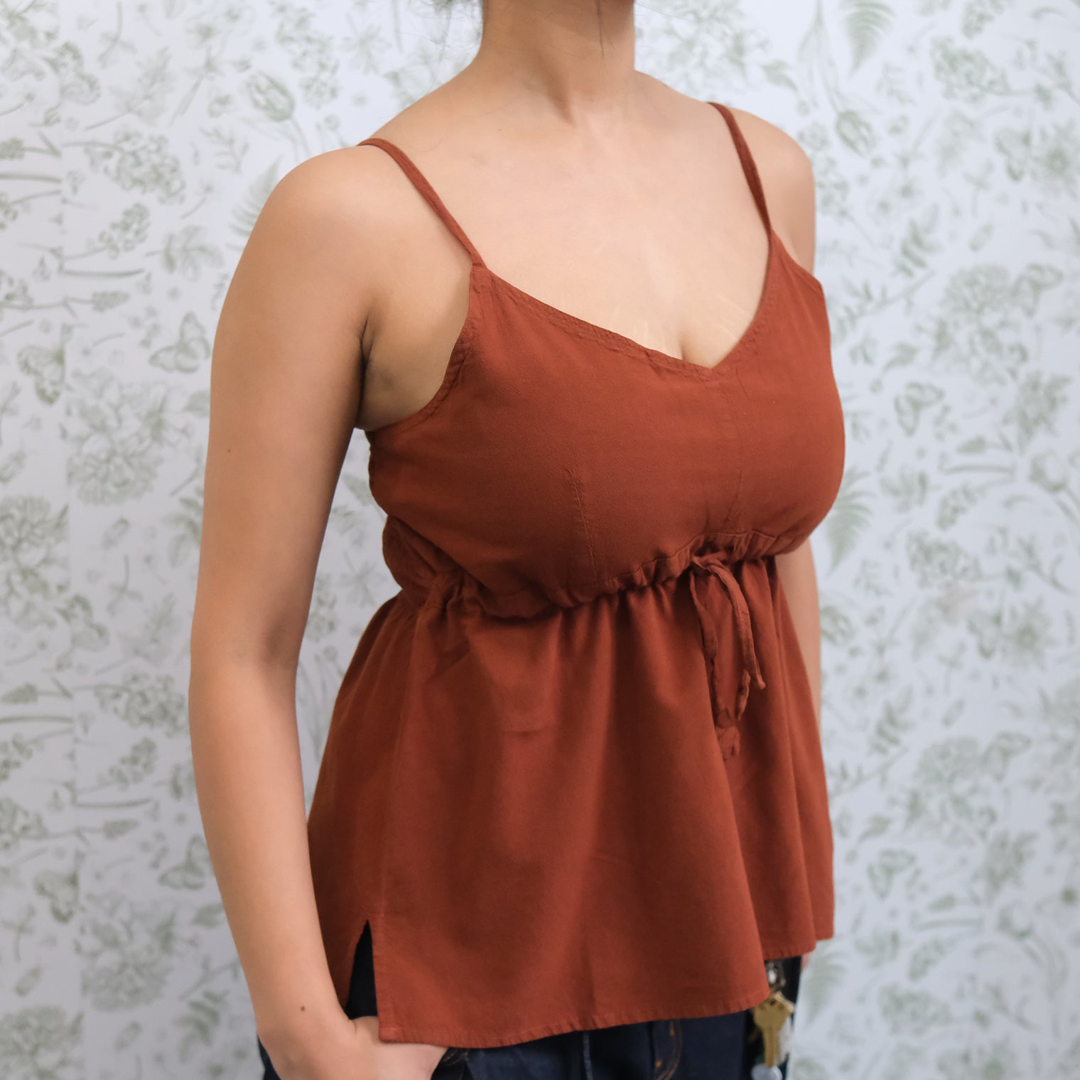 Cotton Boho Babydoll Cami Top