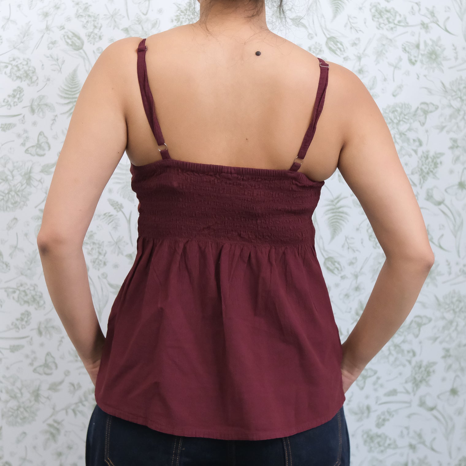 Cotton Boho Babydoll Cami Top