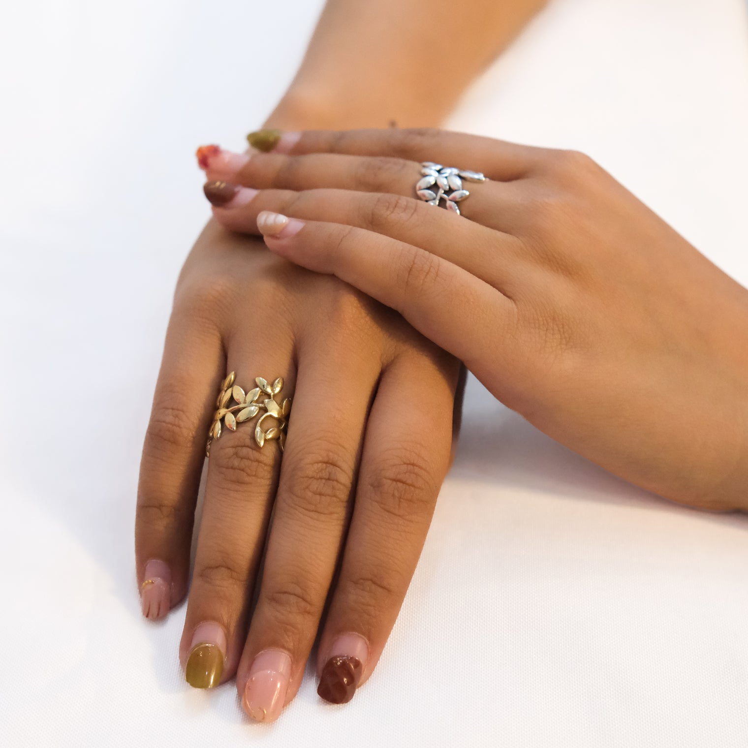 Boho Whimsy Adjustable Leaf Ring