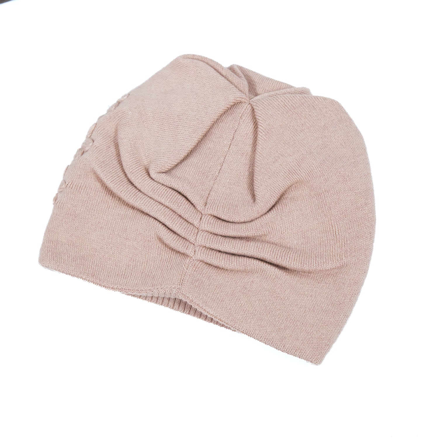Adult Floral Embroidered Beanie