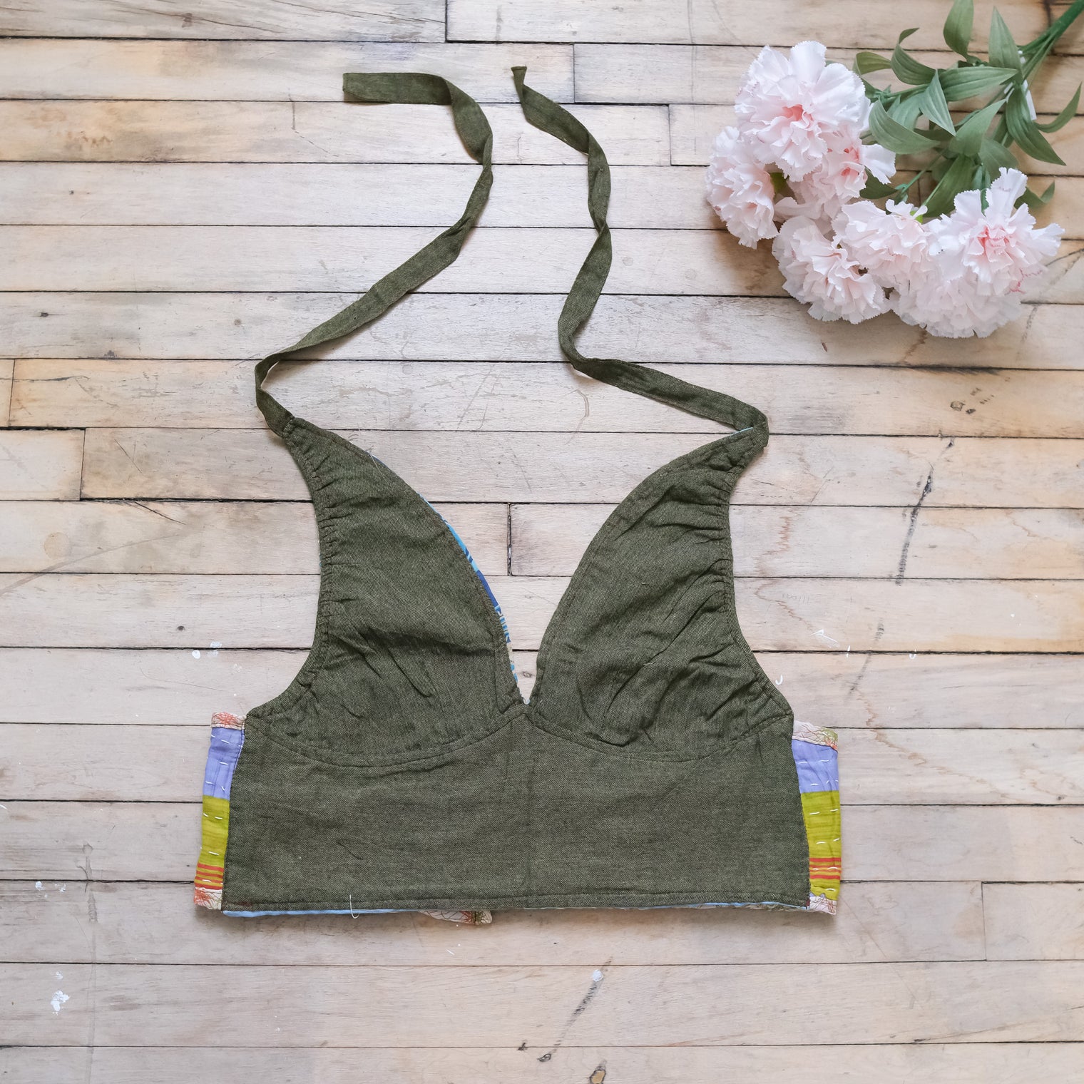 Kantha Plus Size Reversible Halter Top