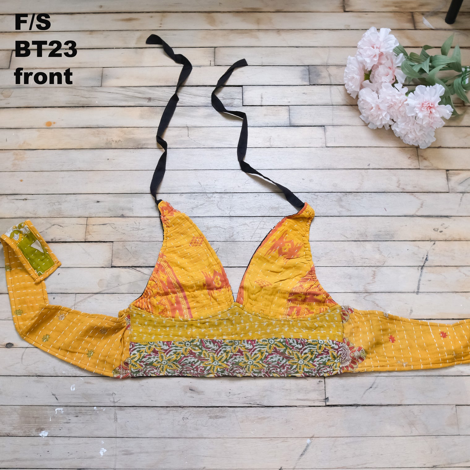 Kantha Reversible Boho Bralette