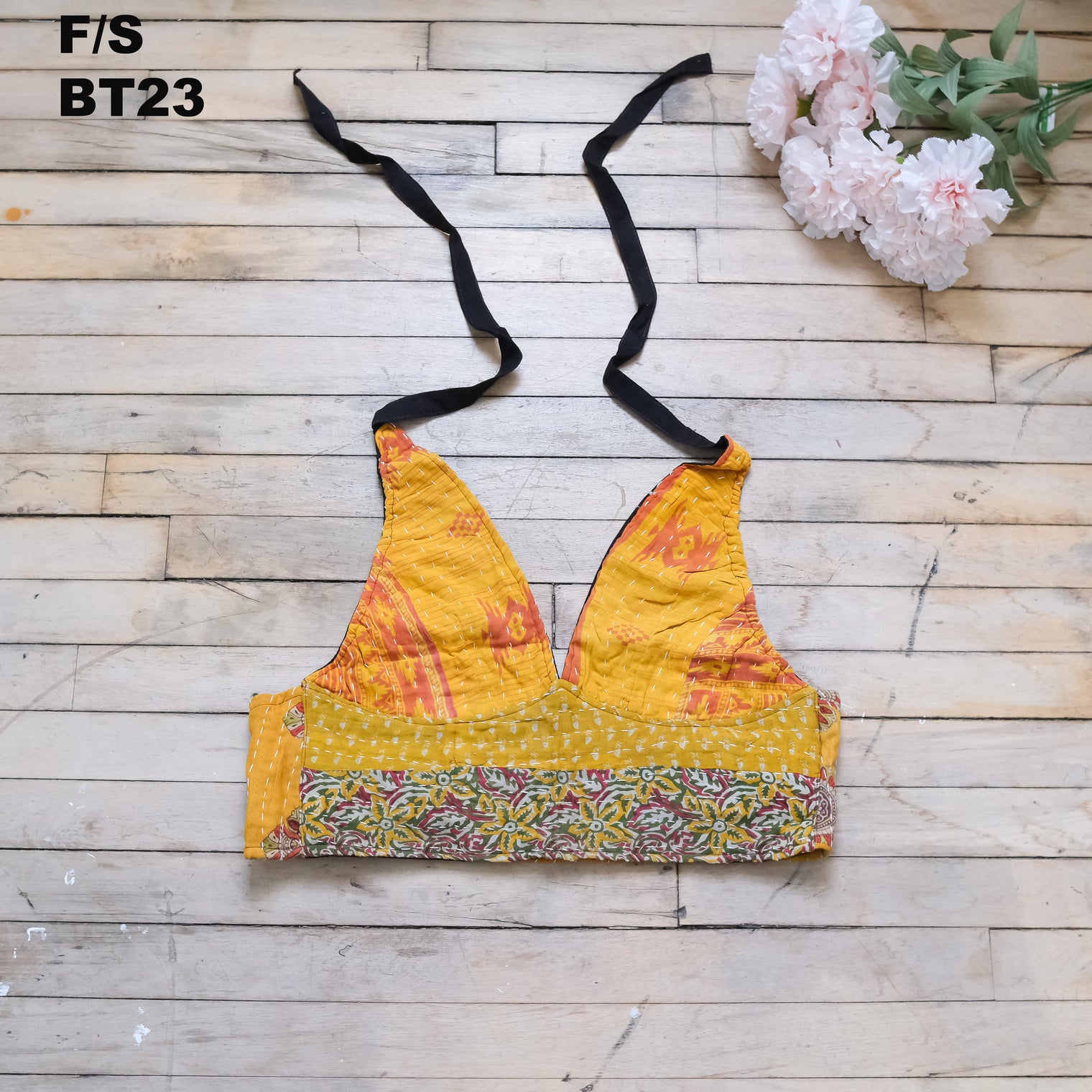 Kantha Reversible Boho Bralette