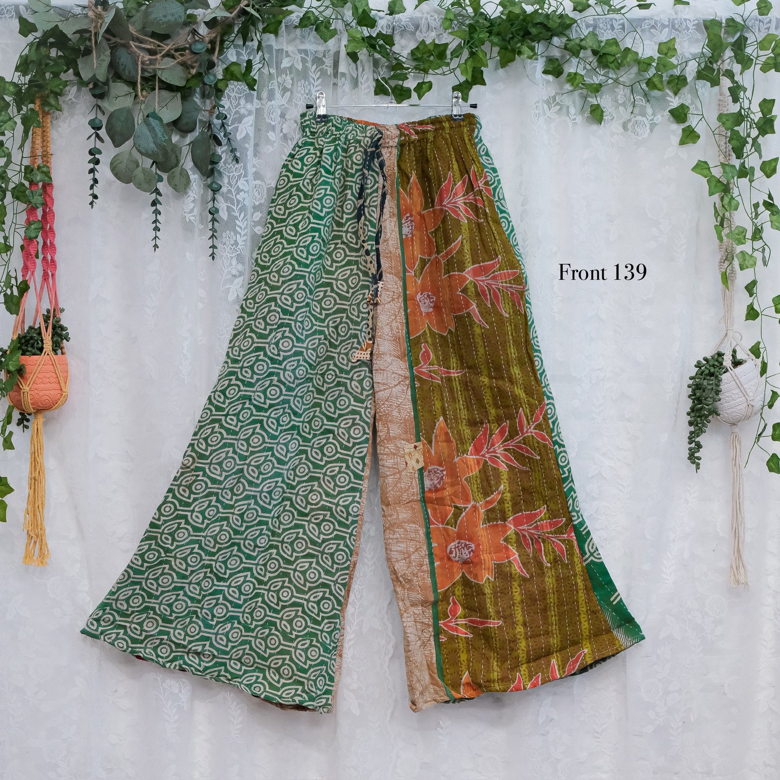 Kantha Wide Leg Pants