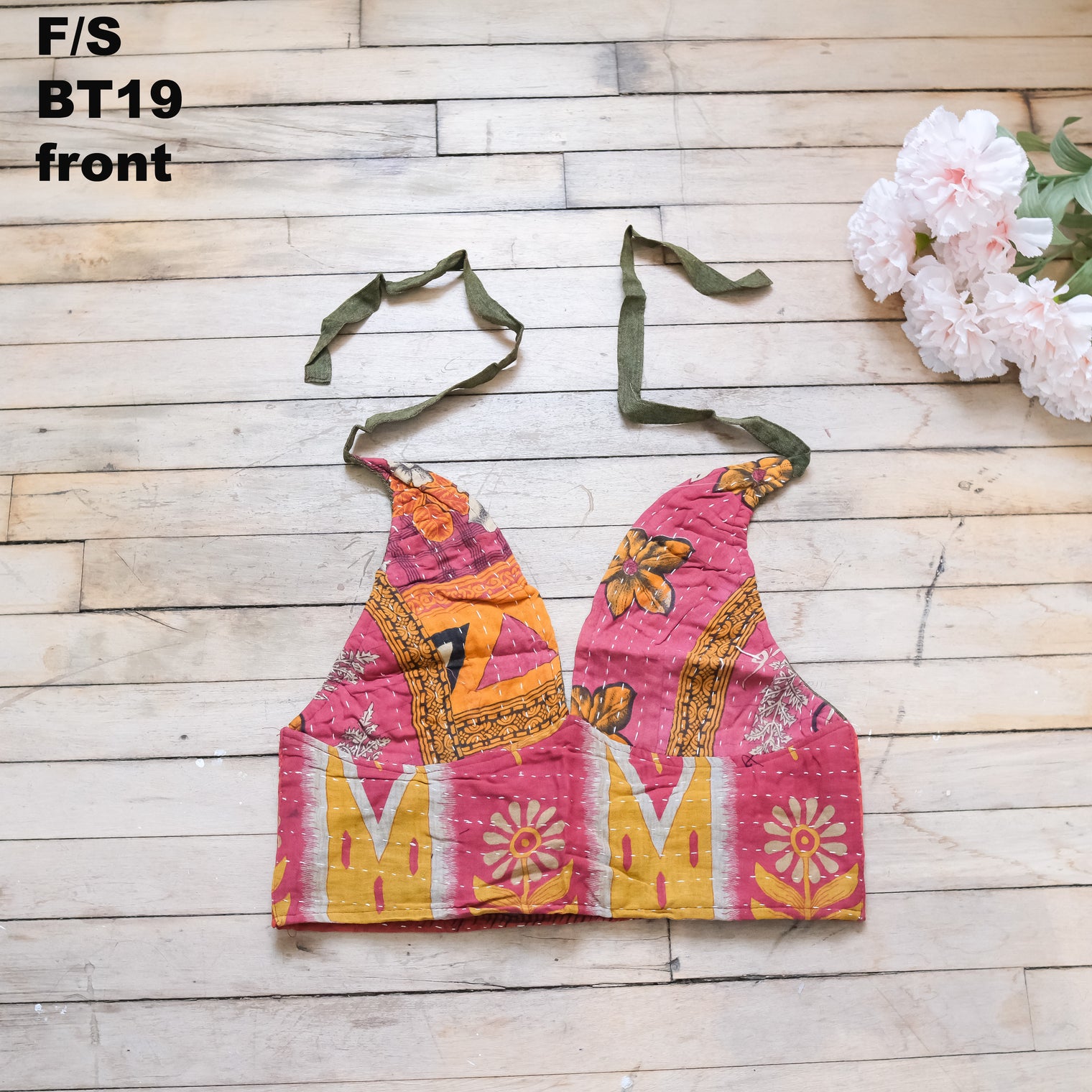 Kantha Reversible Boho Bralette