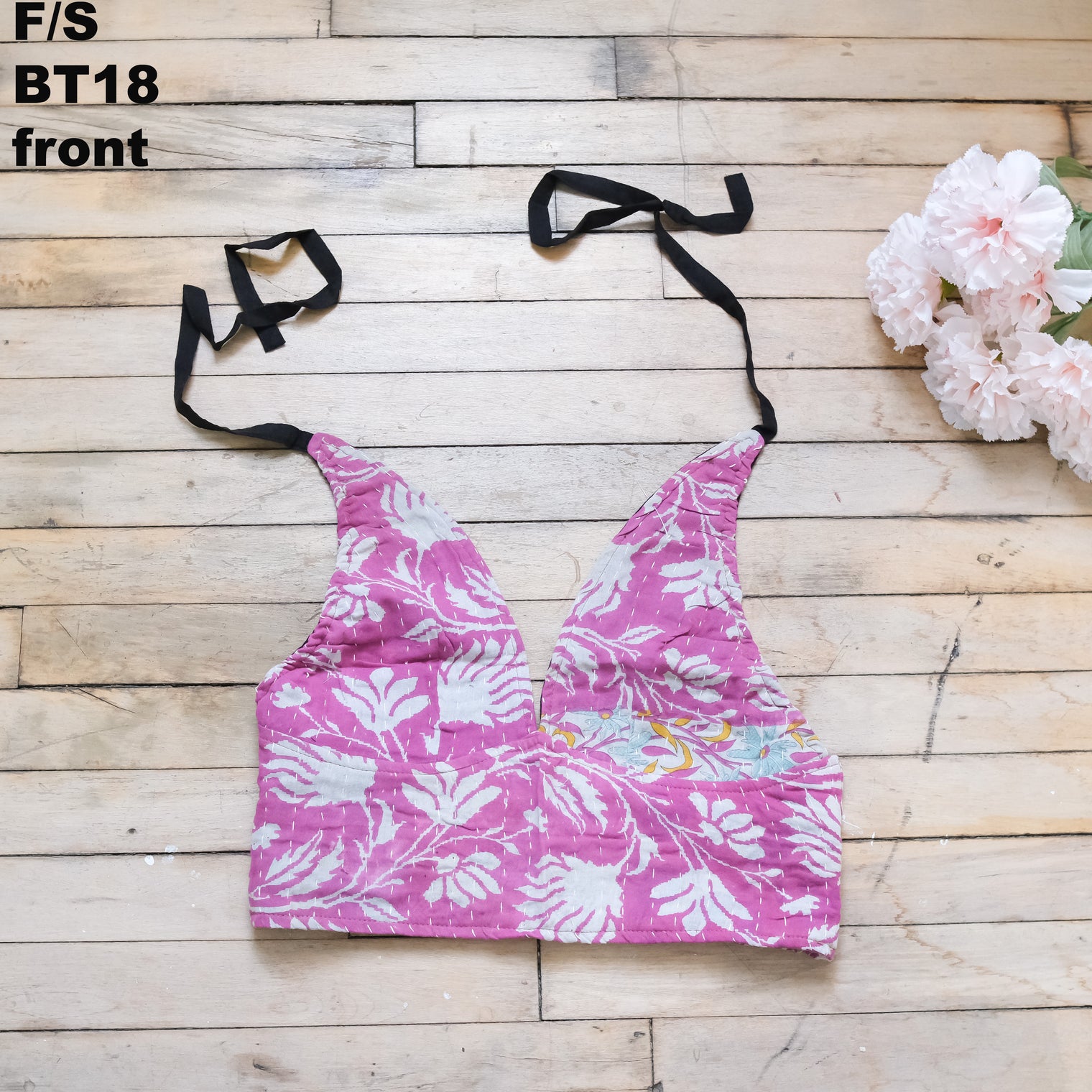 Kantha Reversible Boho Bralette