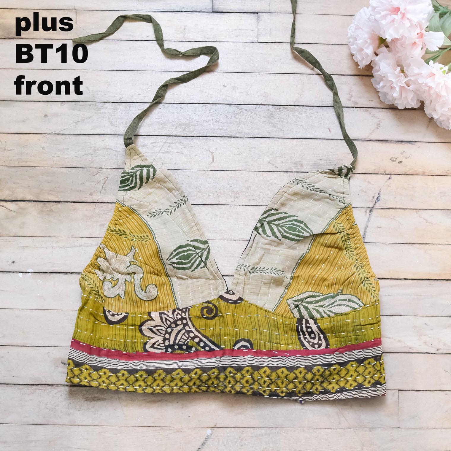 Kantha Plus Size Reversible Halter Top
