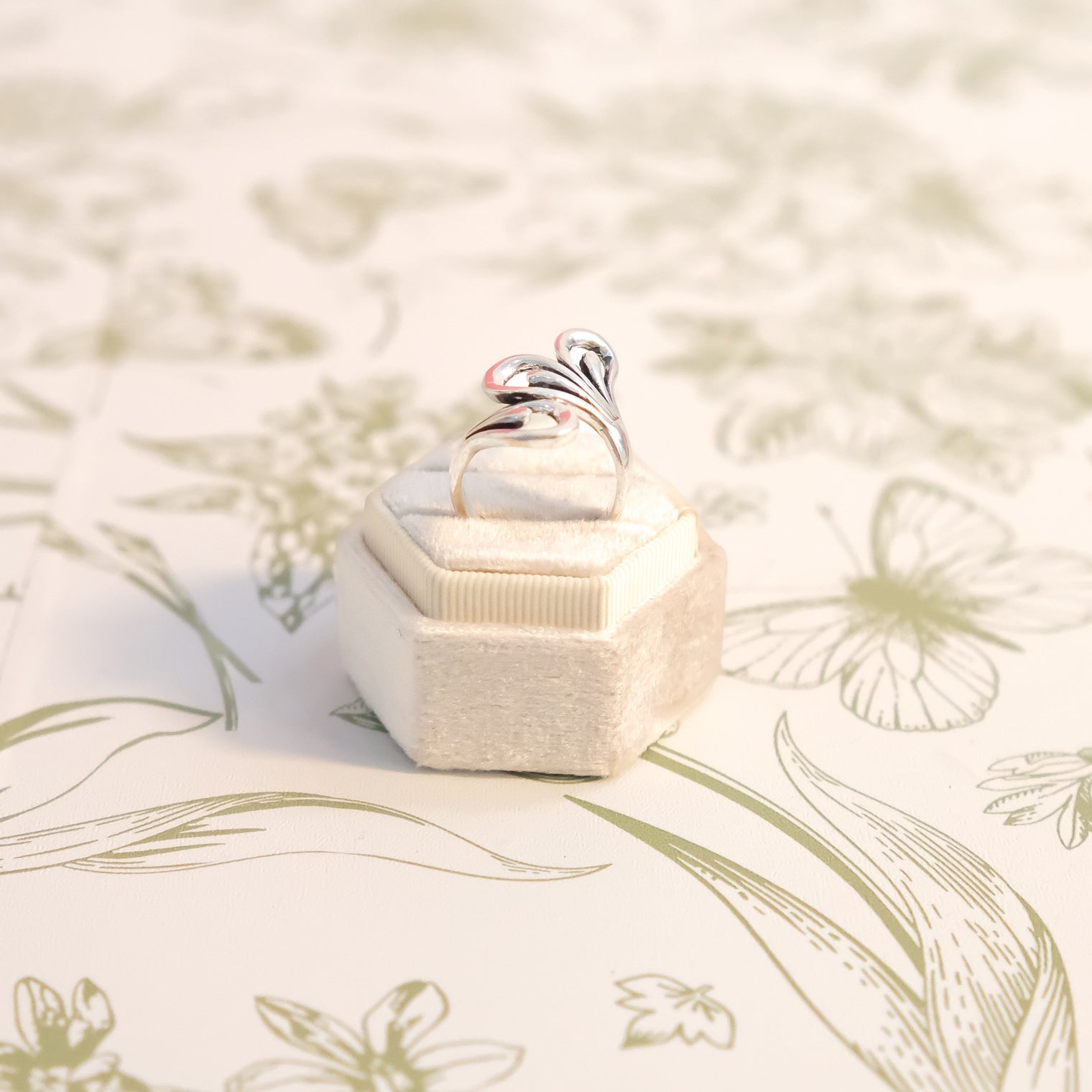 Adjustable Swirl Statement Ring