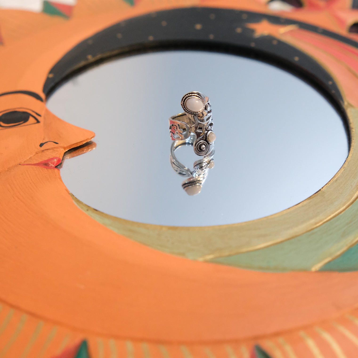 Mystic Moon Boho Ring