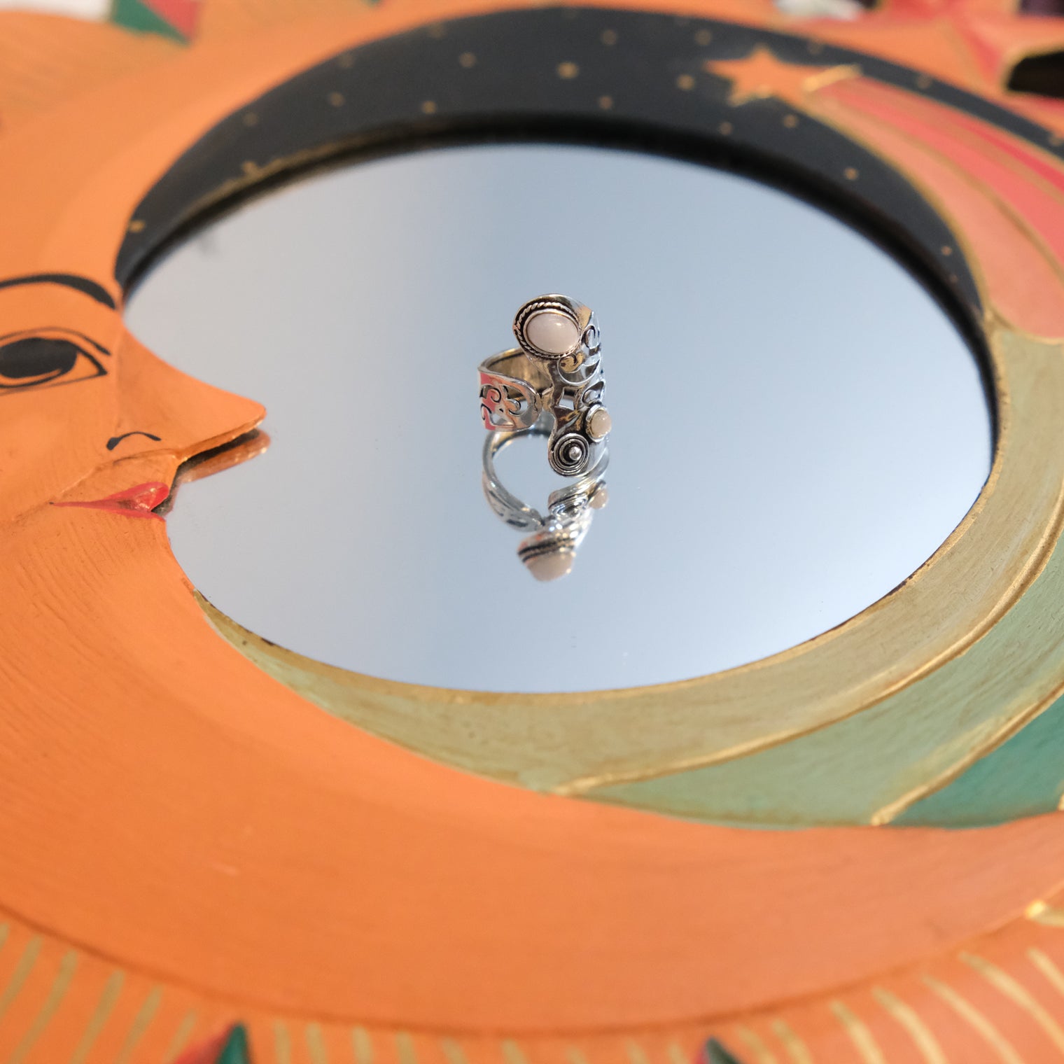 Mystic Moon Boho Ring