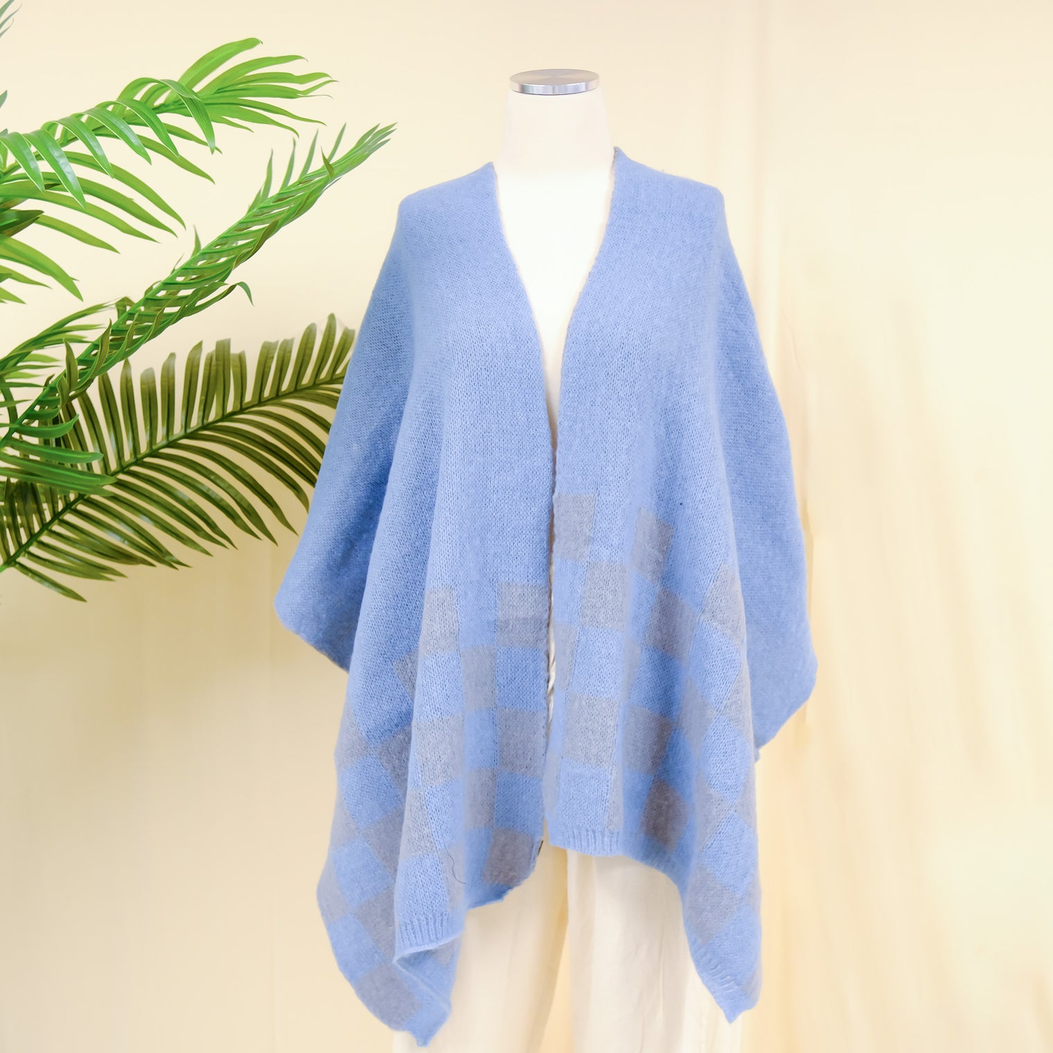 Plaid Long Cashmere Feel Oversized Scarfs