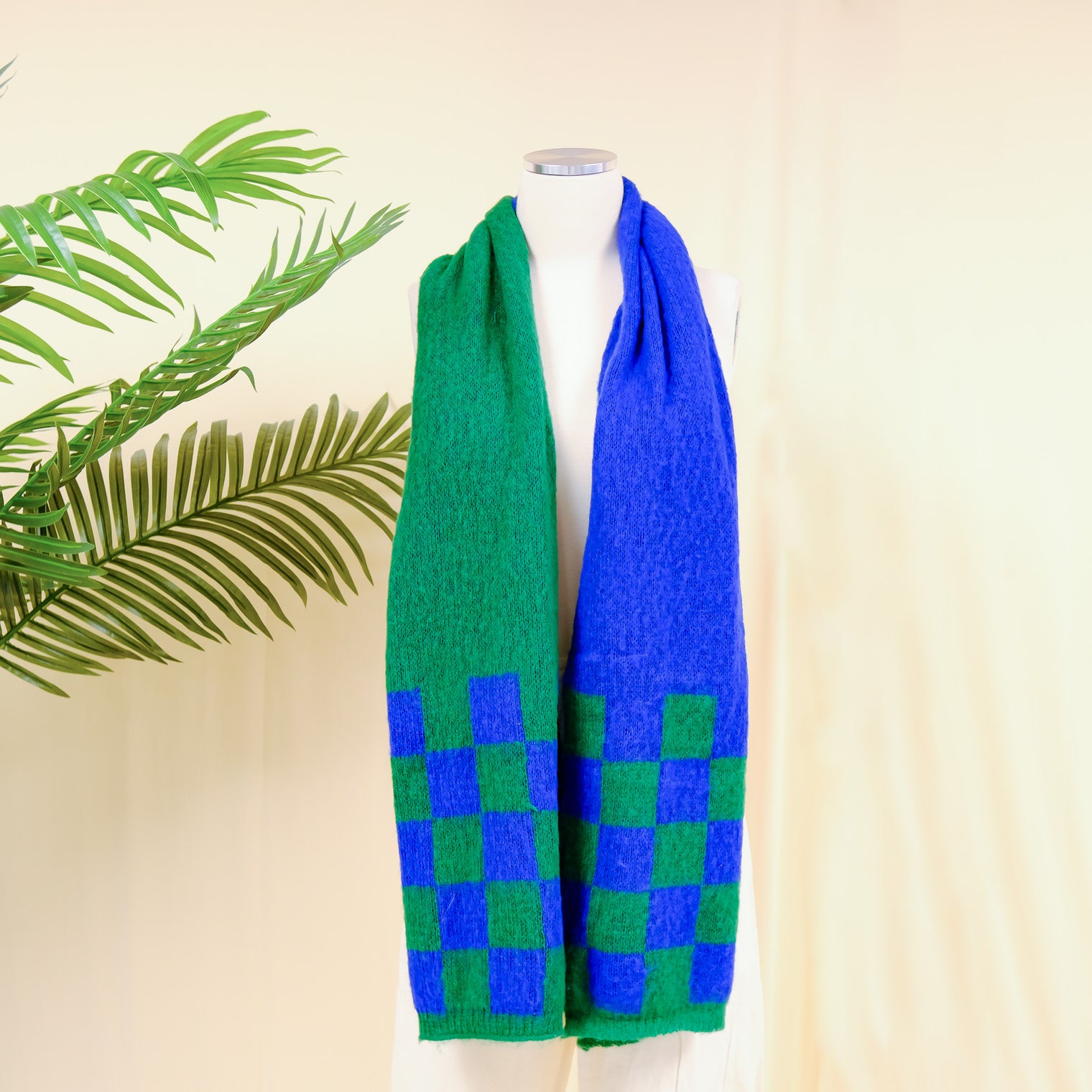 Plaid Long Cashmere Feel Oversized Scarfs