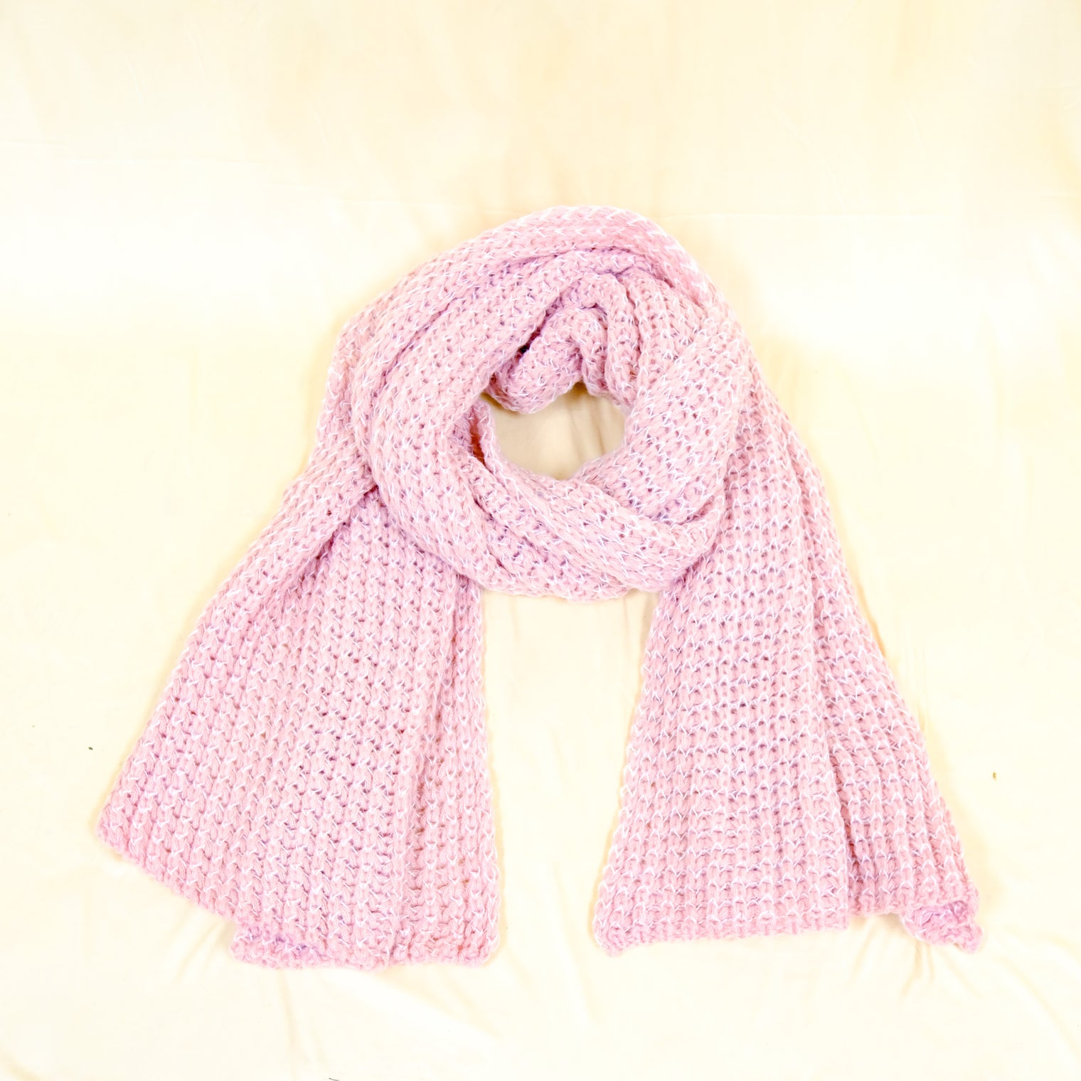 Hand Knitted Wool Blend Long Scarfs