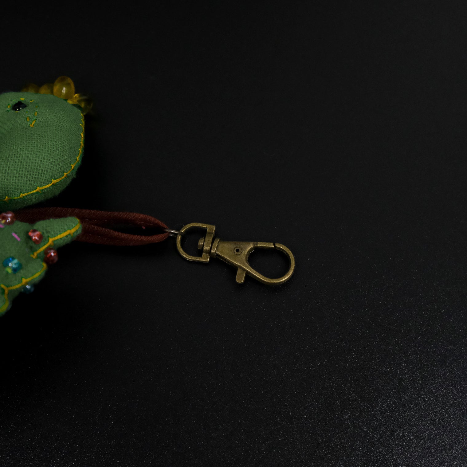 Beaded Swan Key Chain