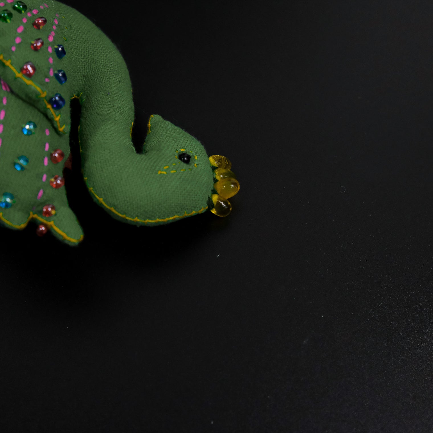 Beaded Swan Key Chain