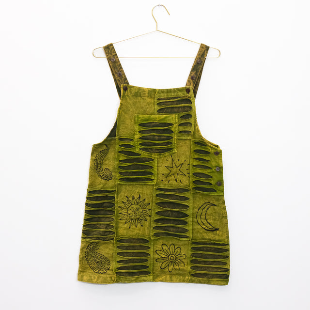 Patchwork Ribbed Cotton Mini Dress