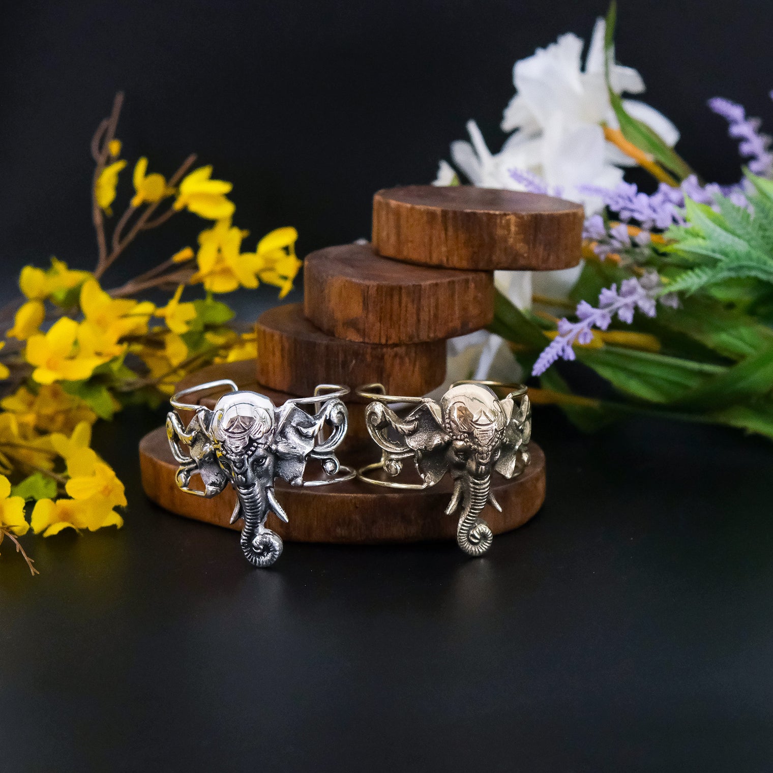 Boho Elephant Metal Bracelet