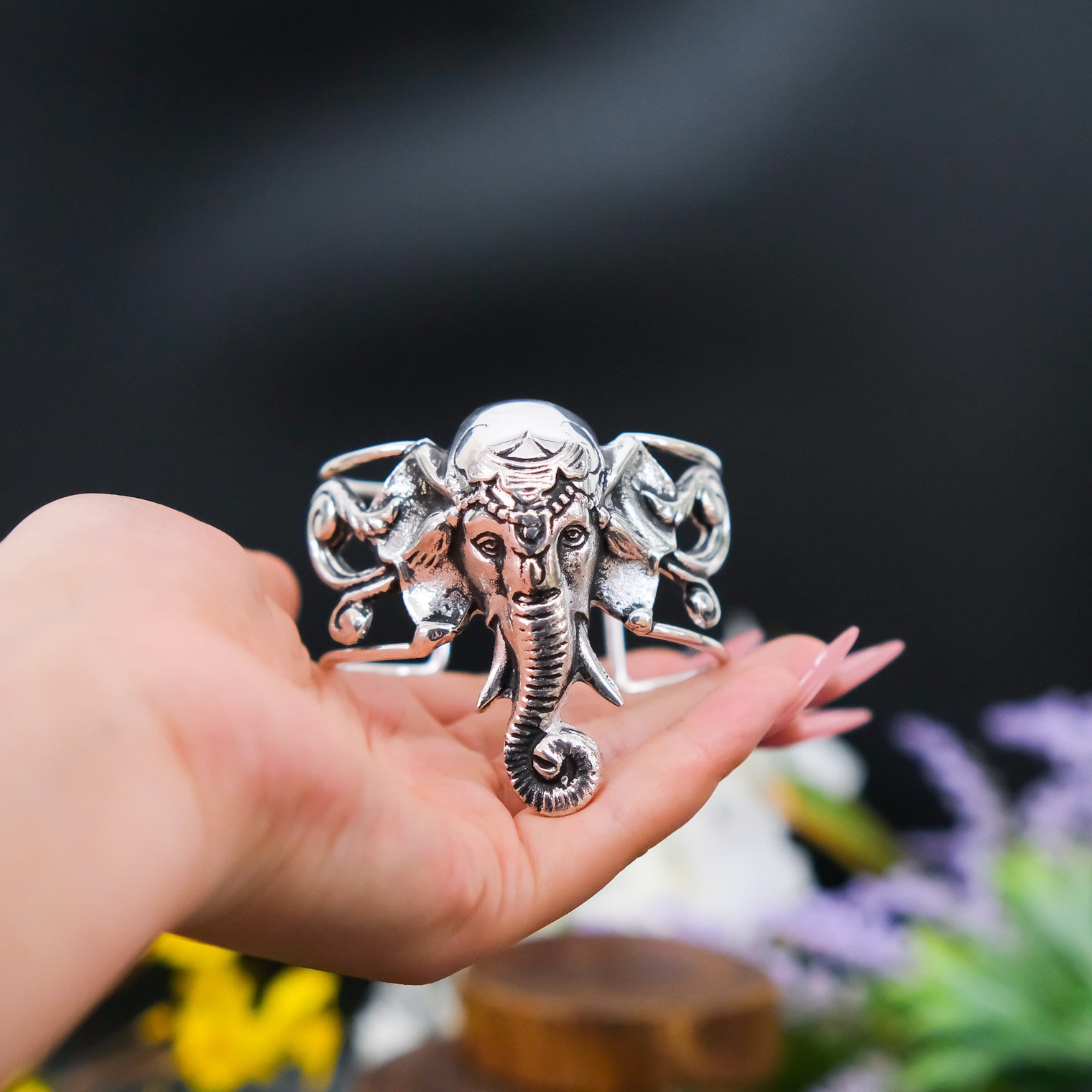 Boho Elephant Metal Bracelet