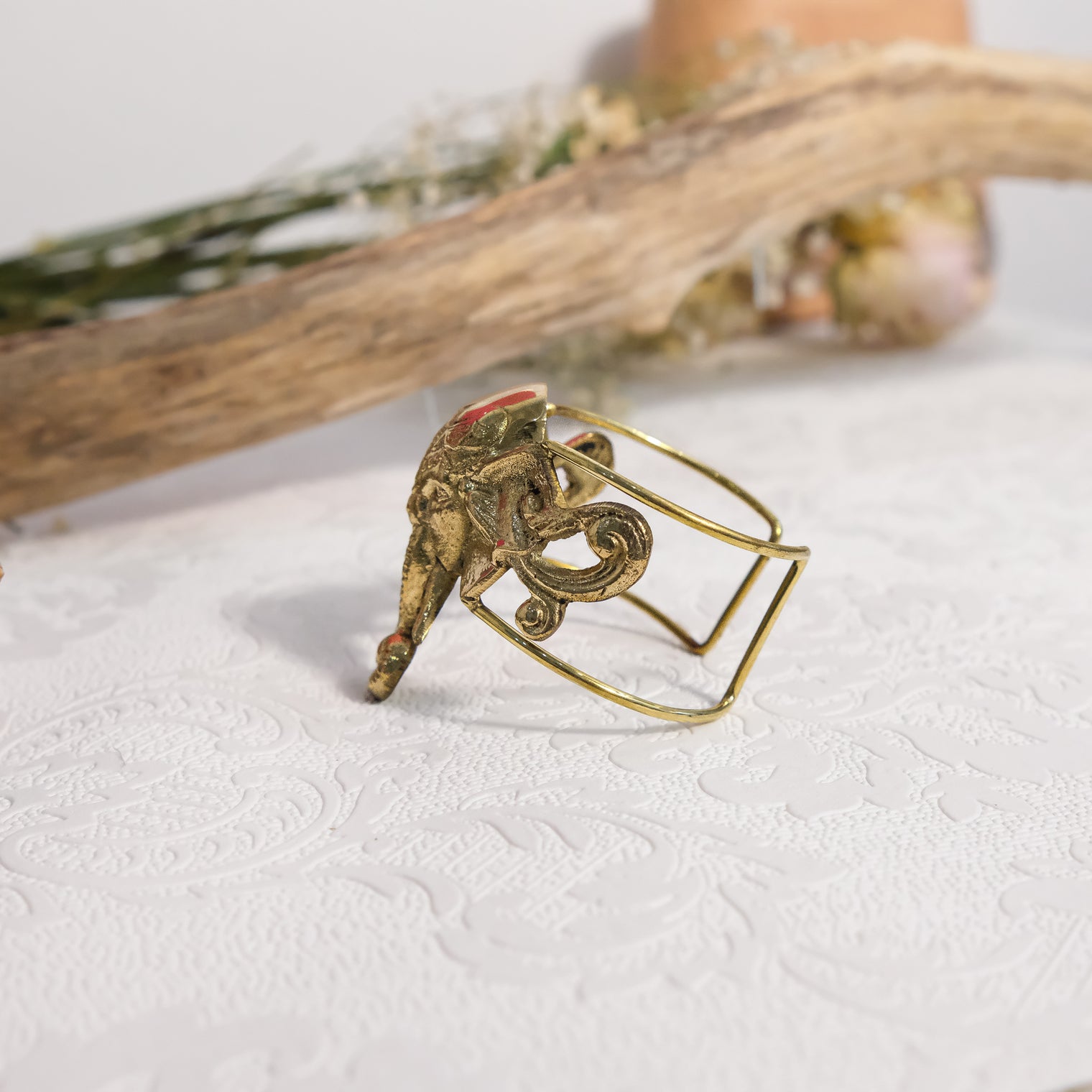 Ganesha Adjustable Cuff Bracelet