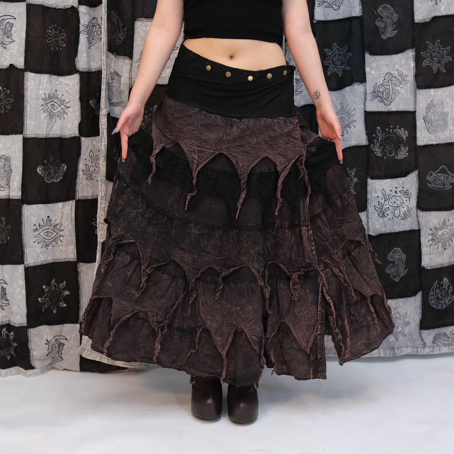 Dusty Moon Layered Wrap Skirt