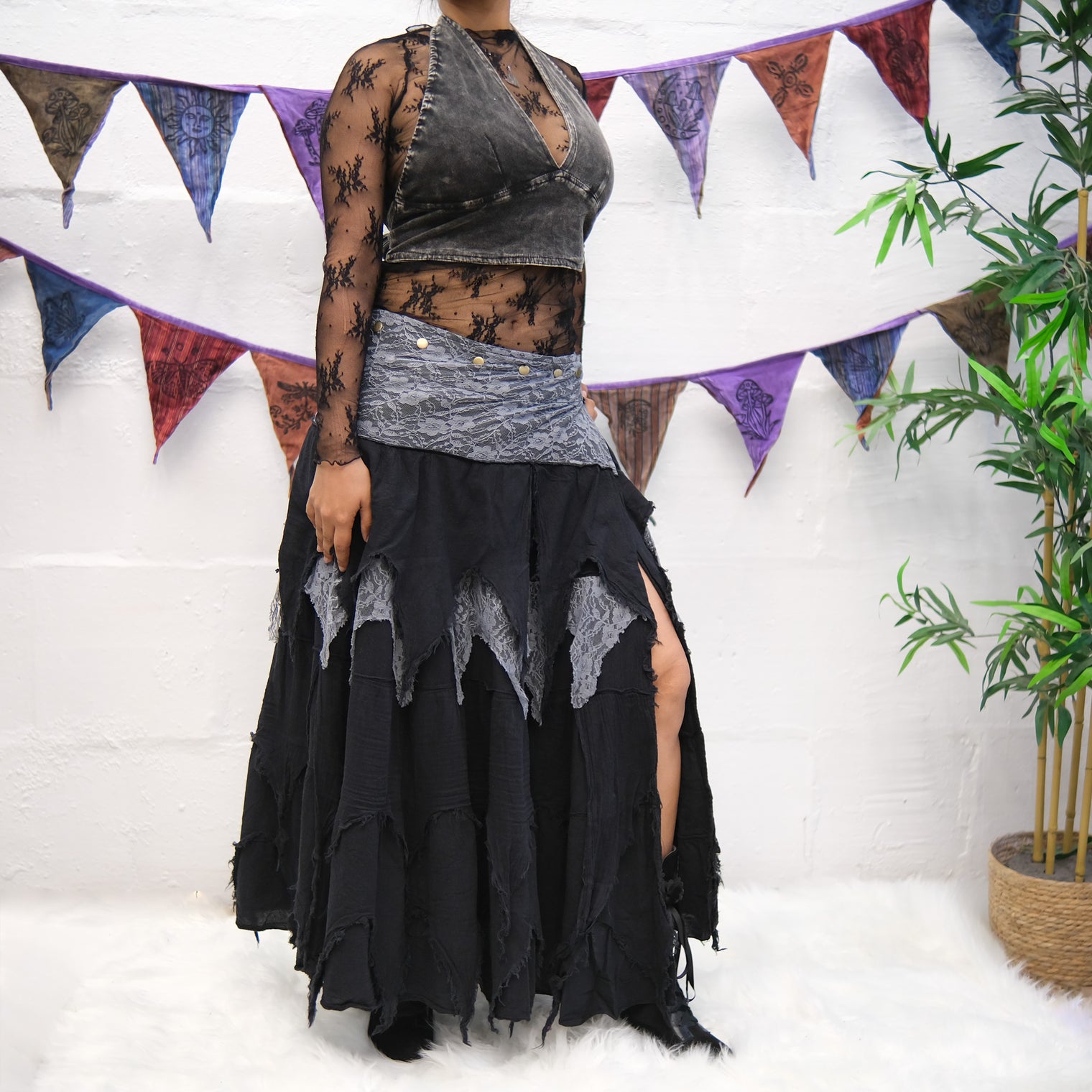 Dusty Moon Layered Wrap Skirt