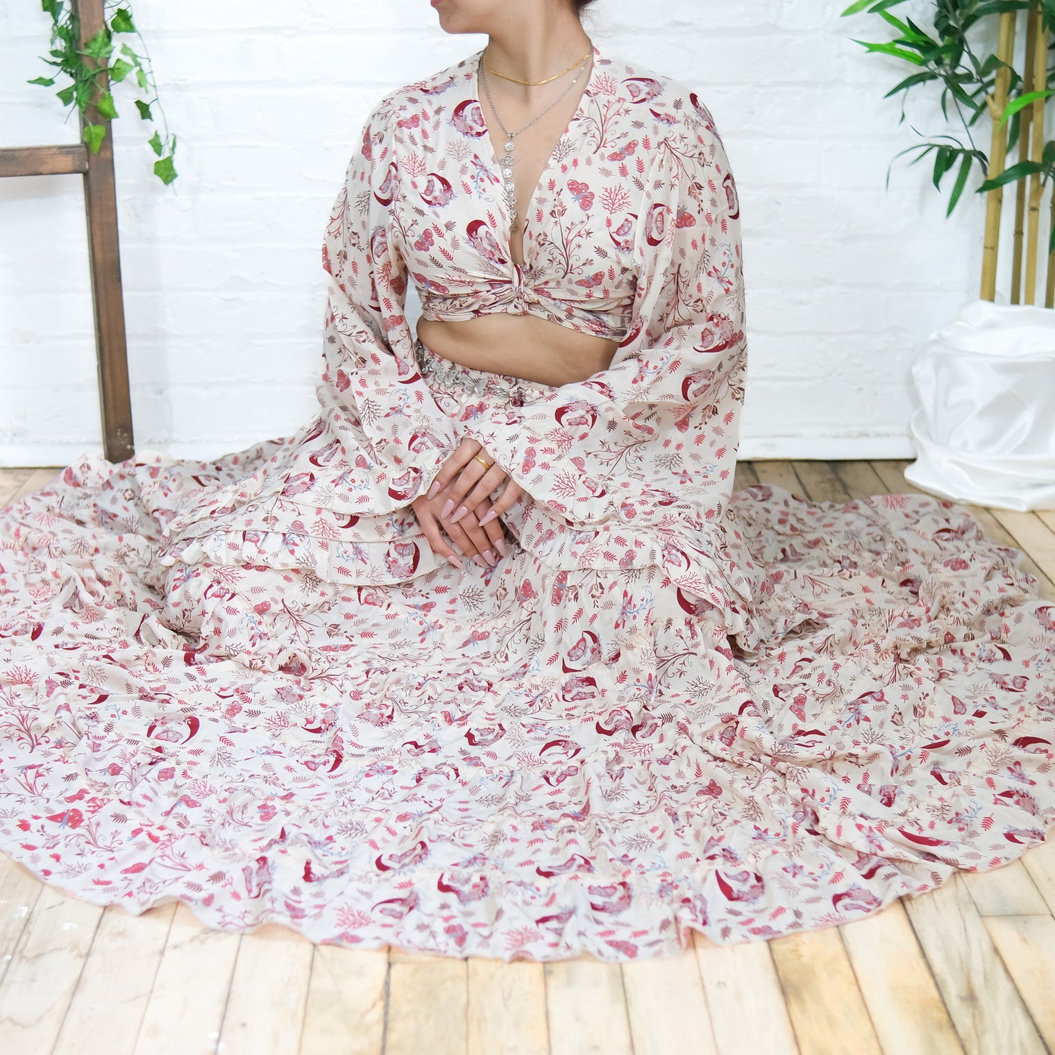 Nova Whisper Flowy Skirt Set