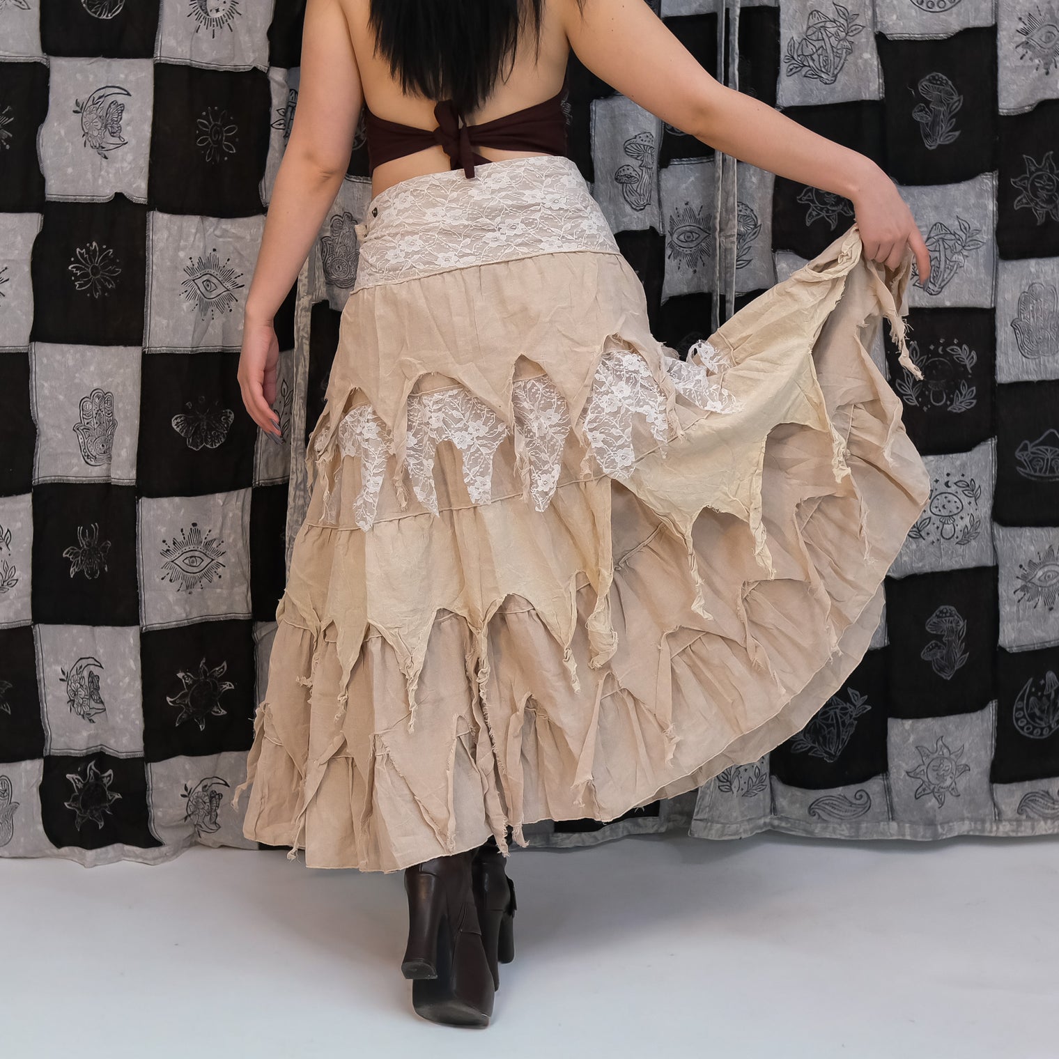 Dusty Moon Layered Wrap Skirt