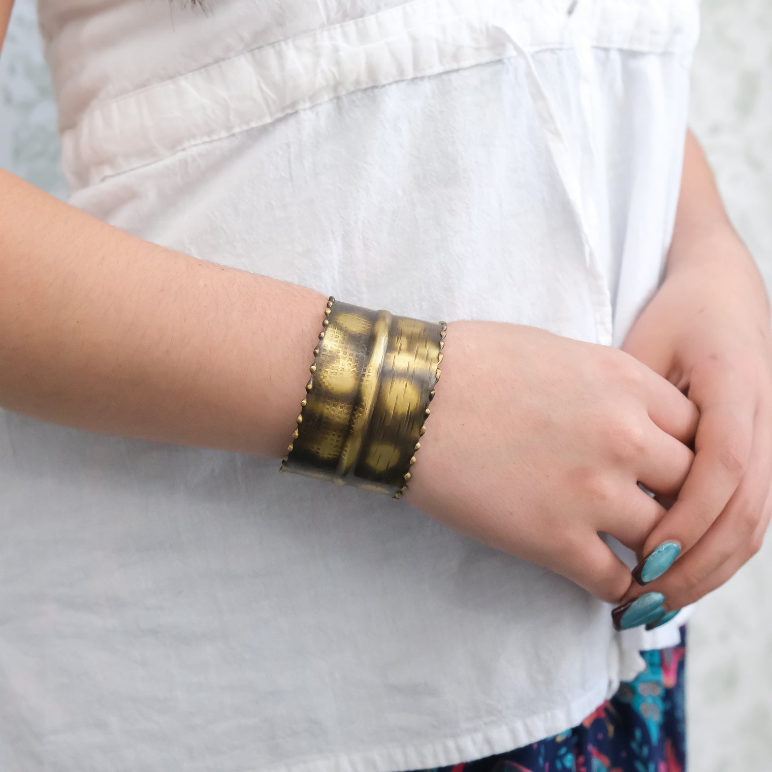 Adjustable Boho Statement Wrist Cuff
