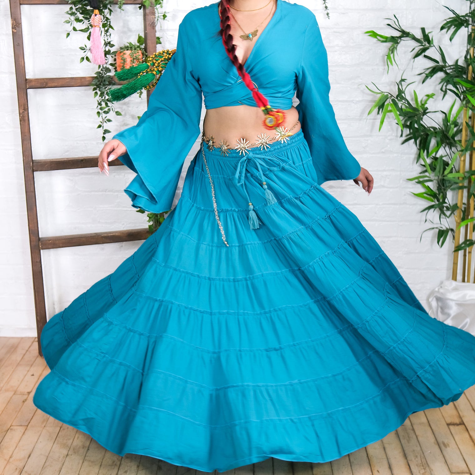 Solstice Skirt with Ruffle Sleeve Top