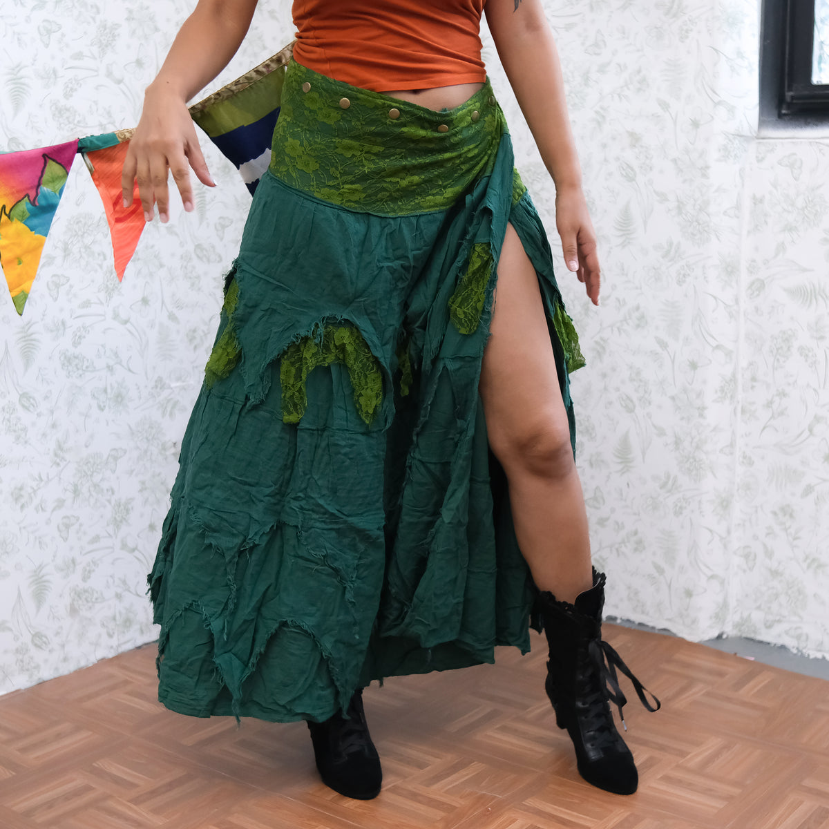 Dusty Moon Layered Wrap Skirt