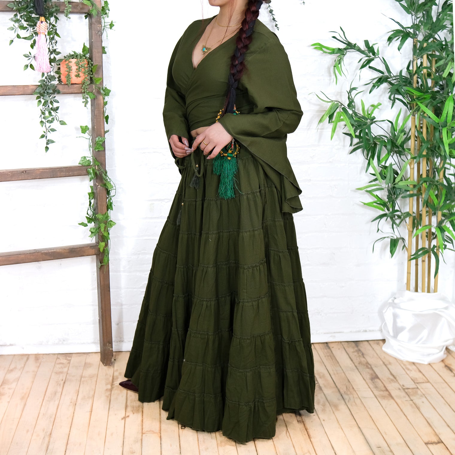 Solstice Skirt with Ruffle Sleeve Top