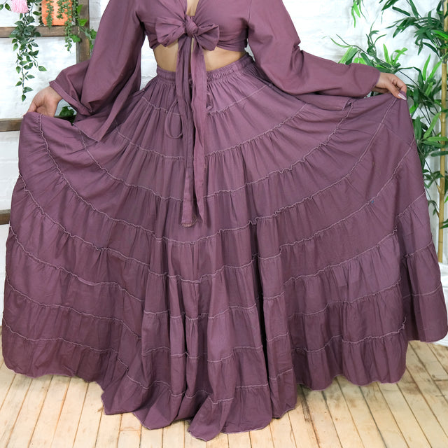 Solstice Skirt with Ruffle Sleeve Top