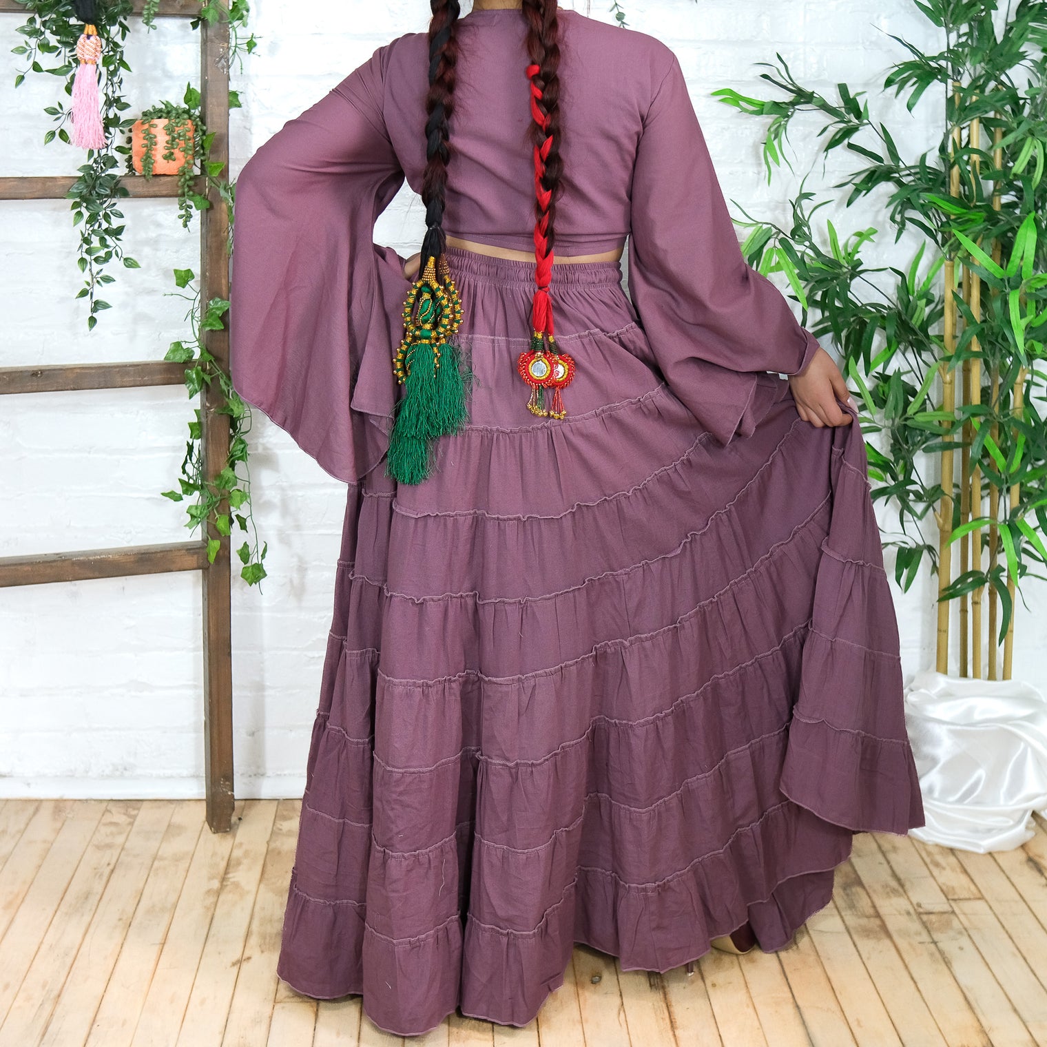 Solstice Skirt with Ruffle Sleeve Top