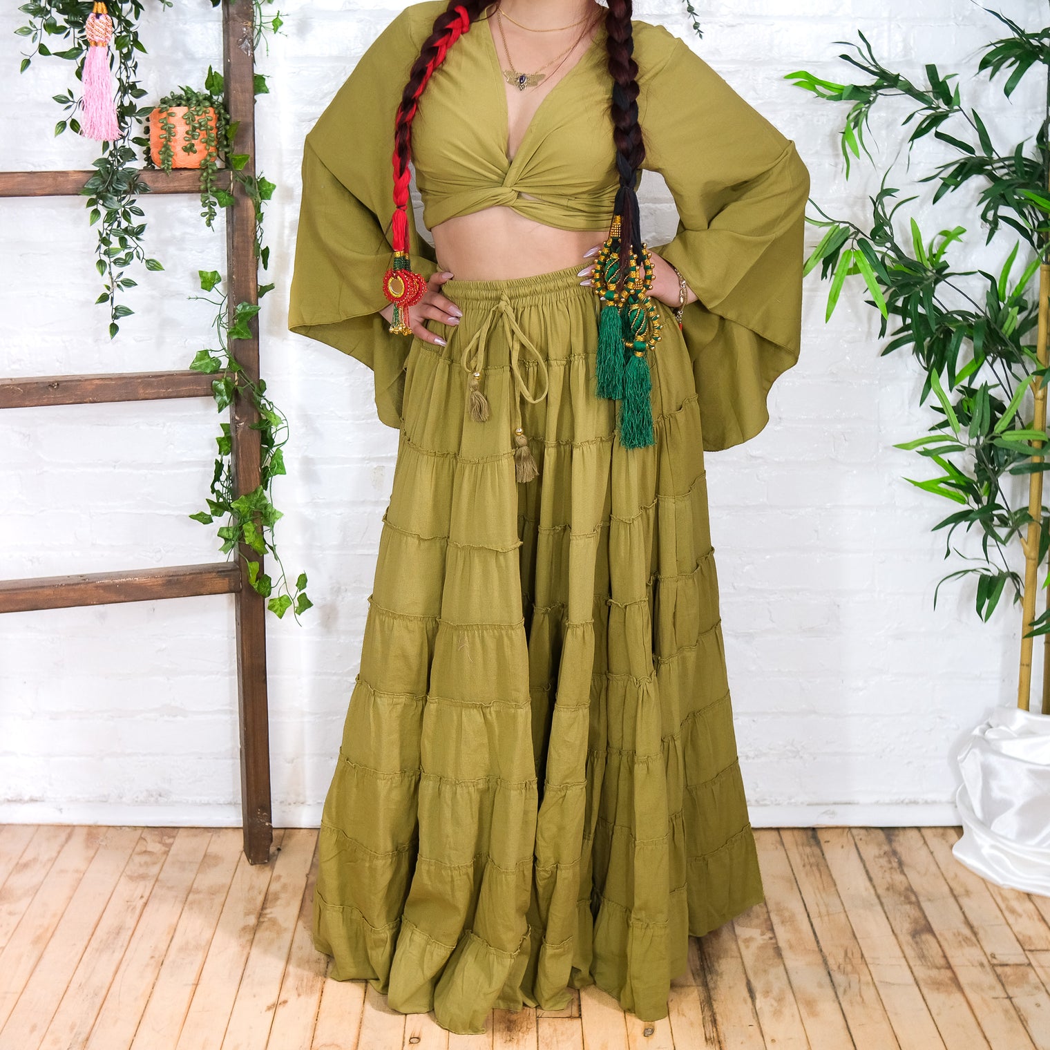 Solstice Skirt with Ruffle Sleeve Top