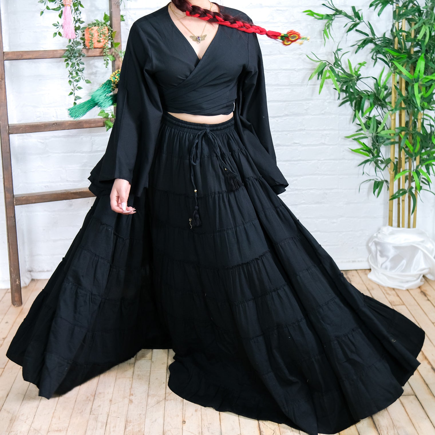 Solstice Skirt with Ruffle Sleeve Top