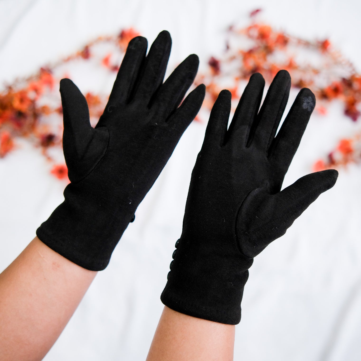 Women Touch Screen Gloves with Fleece Lining