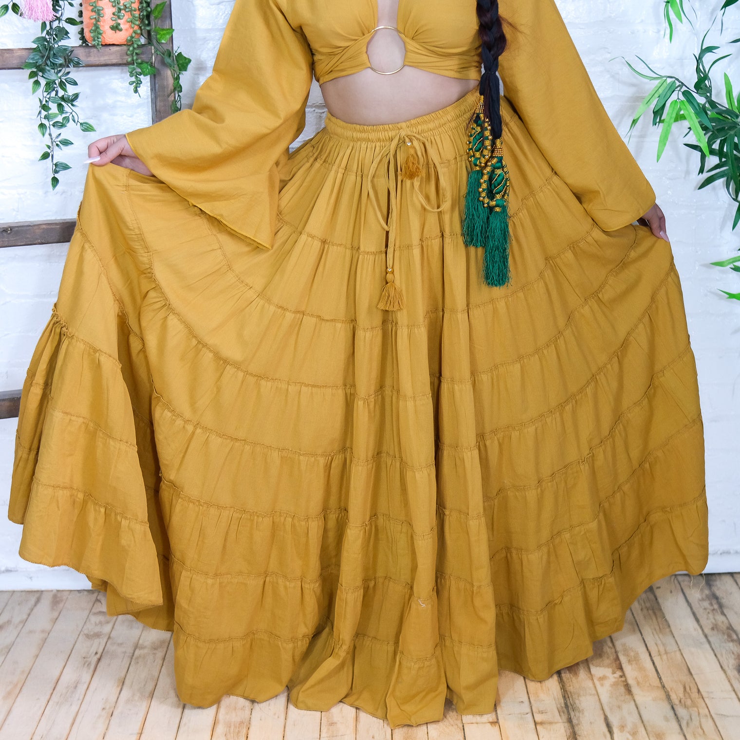 Solstice Skirt with Ruffle Sleeve Top