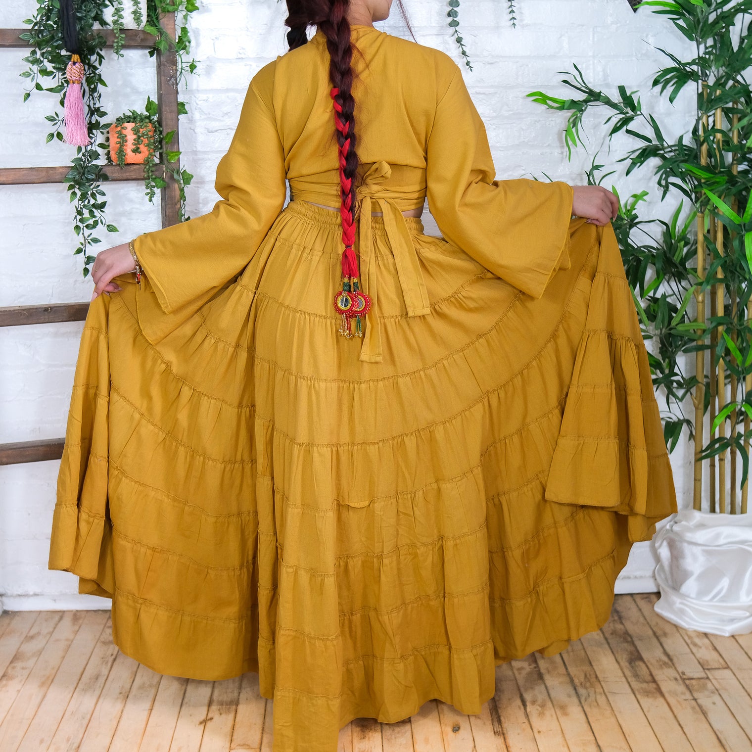 Solstice Skirt with Ruffle Sleeve Top