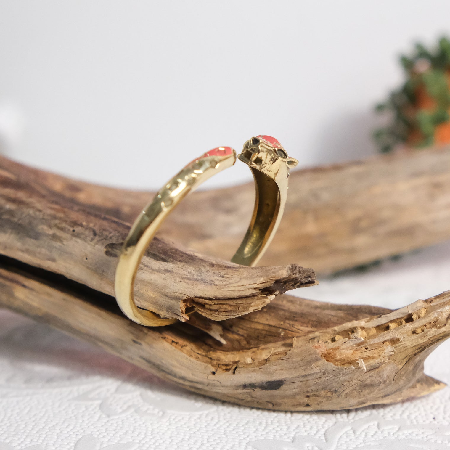 Golden Leopard Adjustable Cuff Bracelet