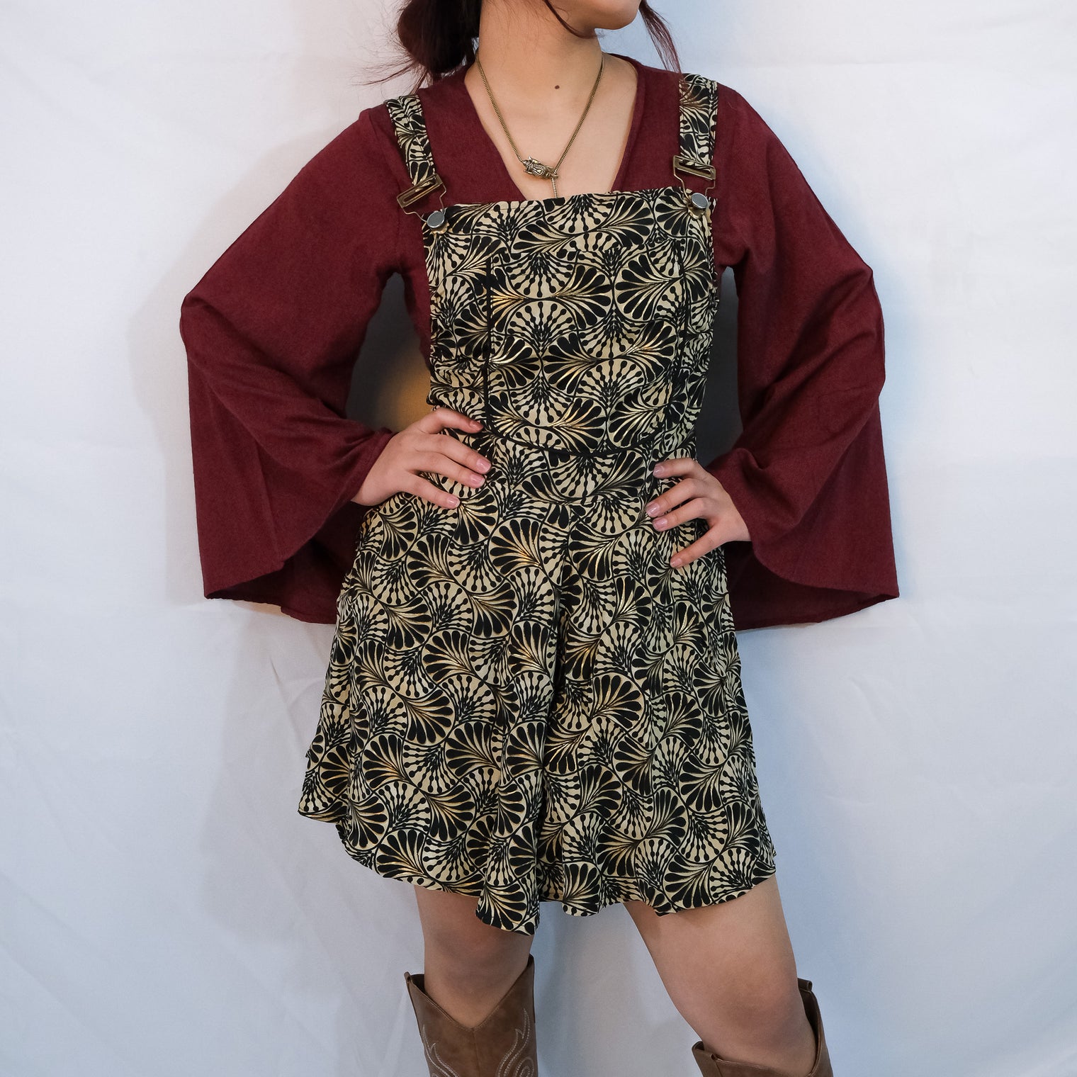 Boho Breeze Flowy Wide Leg Rompers