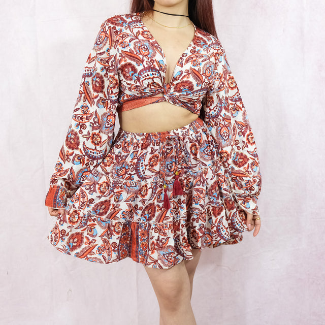 Luna Flare Mini Skort Set with Pockets