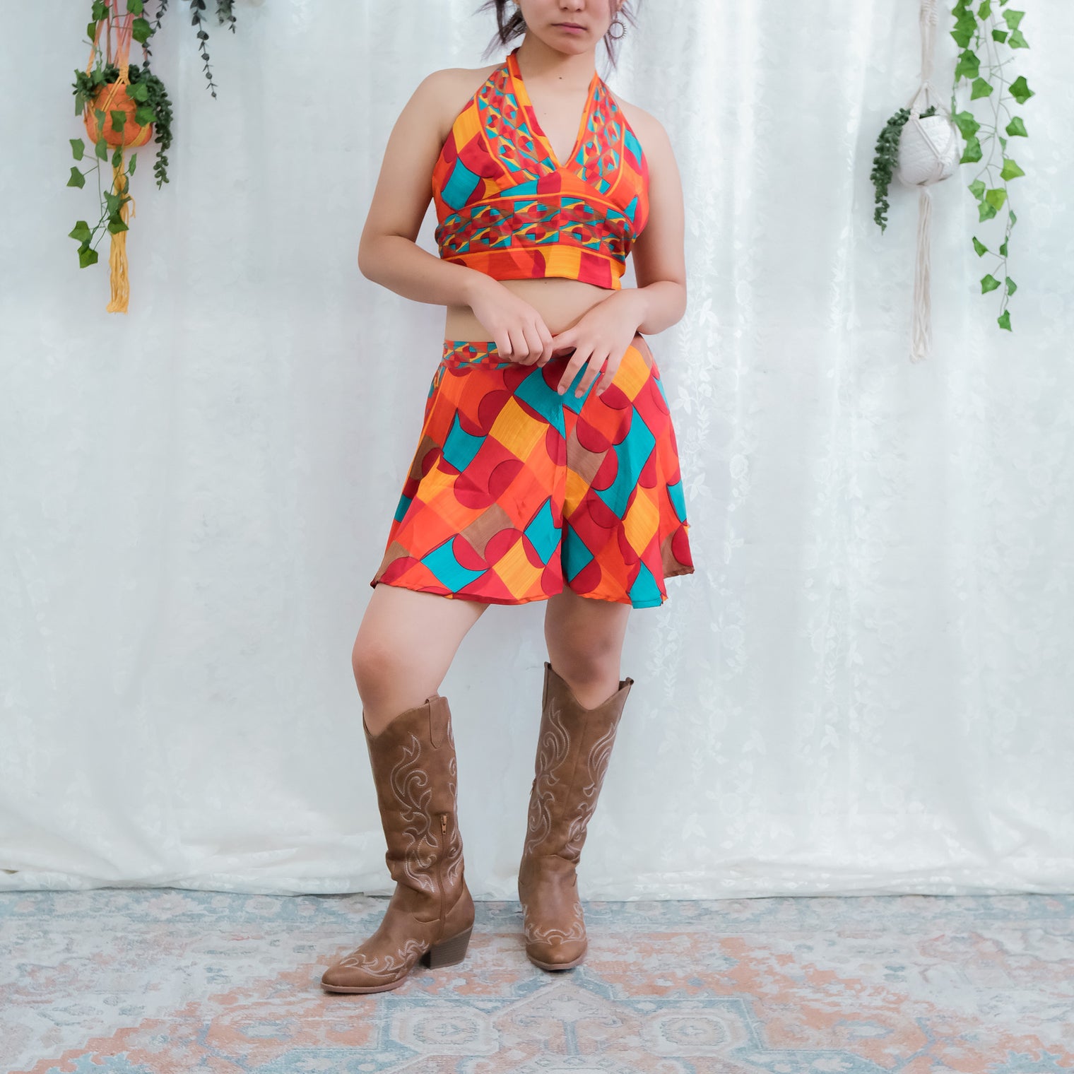 Reversible Retro Halter Top