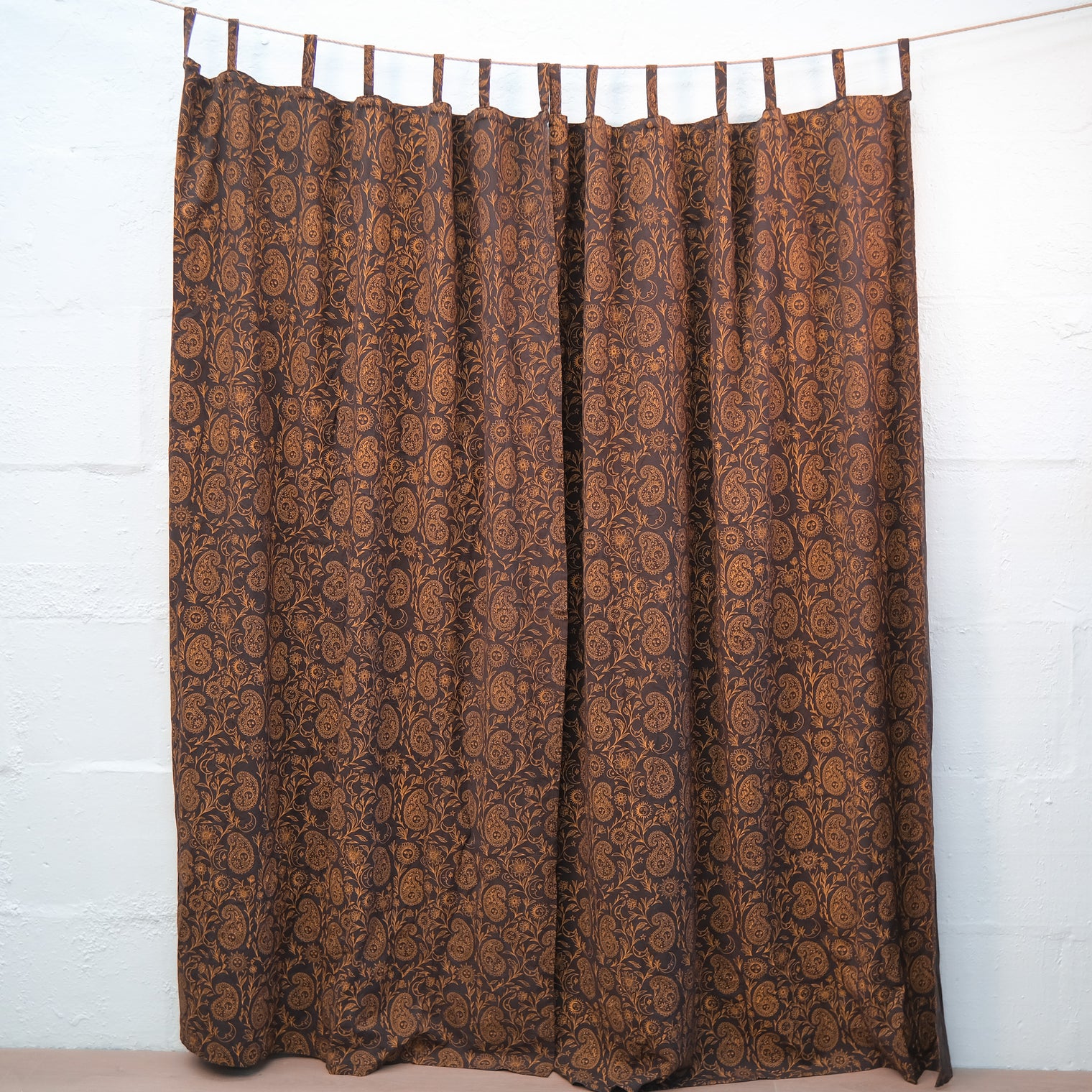 Boho Paisley Cotton Curtains