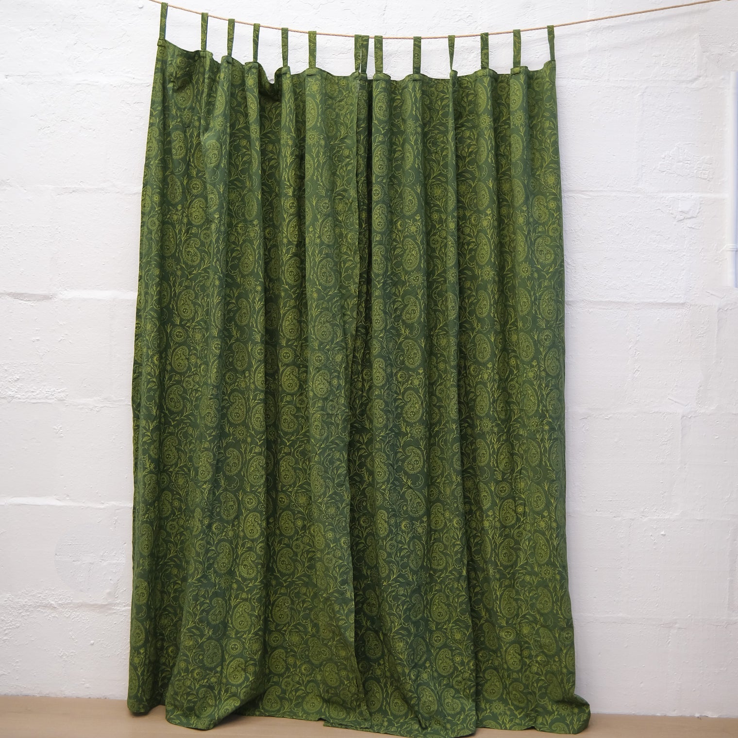 Boho Paisley Cotton Curtains