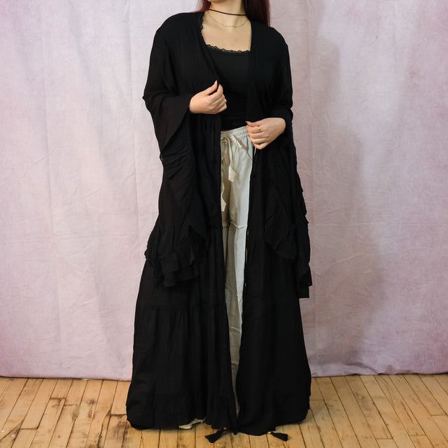 Moonlit Boho Duster with Ruffle Sleeve